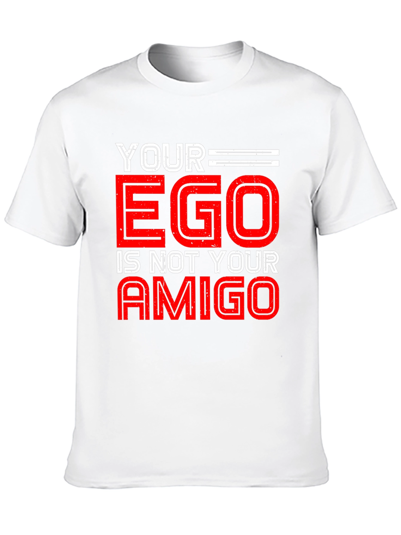 Black Your Ego is Not Your Amigo Graphic Tee view 10