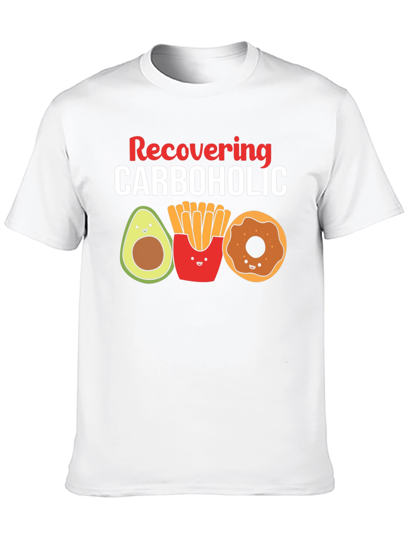 Black Recovering Carboholic Graphic T-Shirt view 10