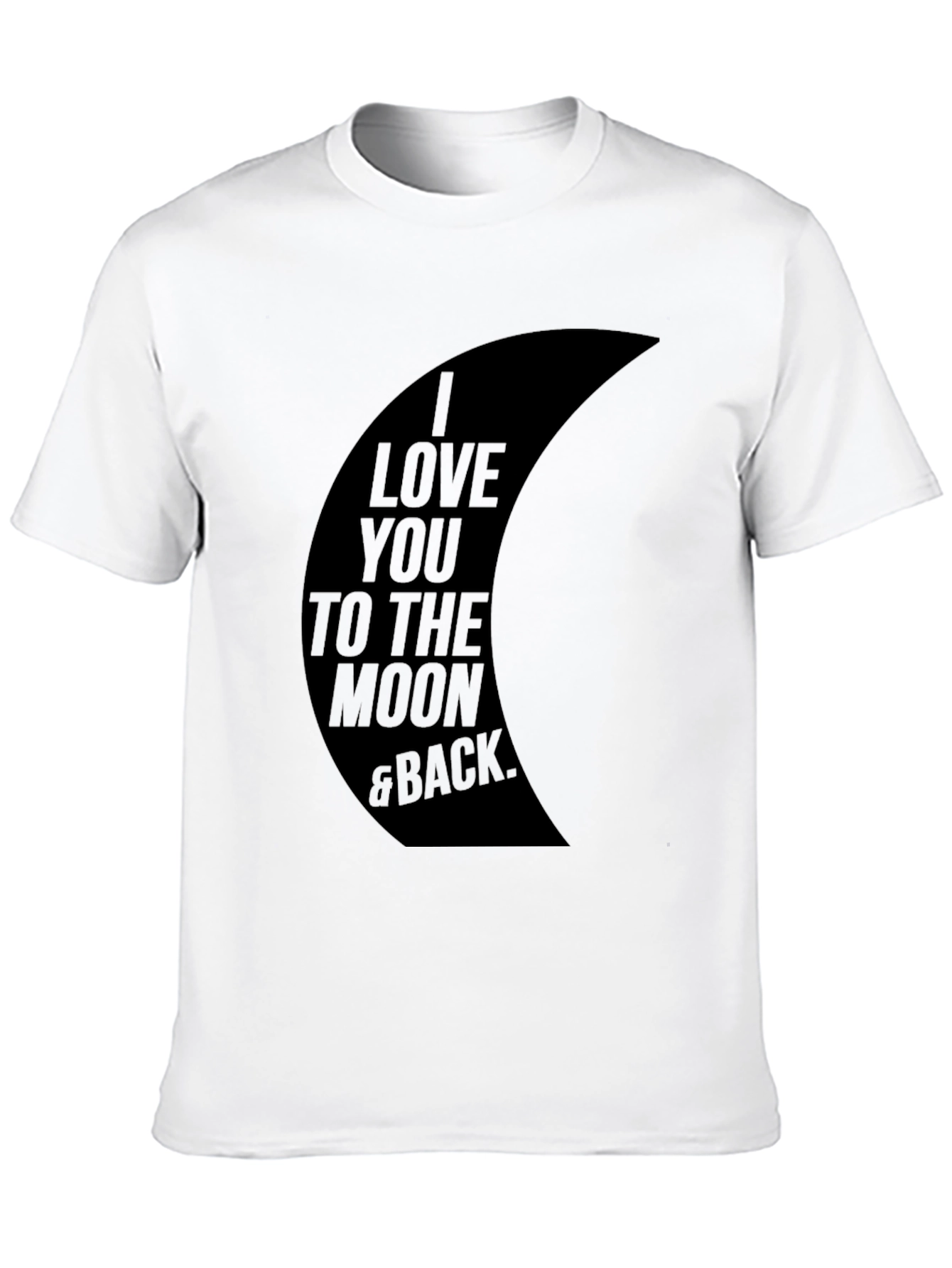 Black I Love You to the Moon & Back Graphic Tee - Black view 10
