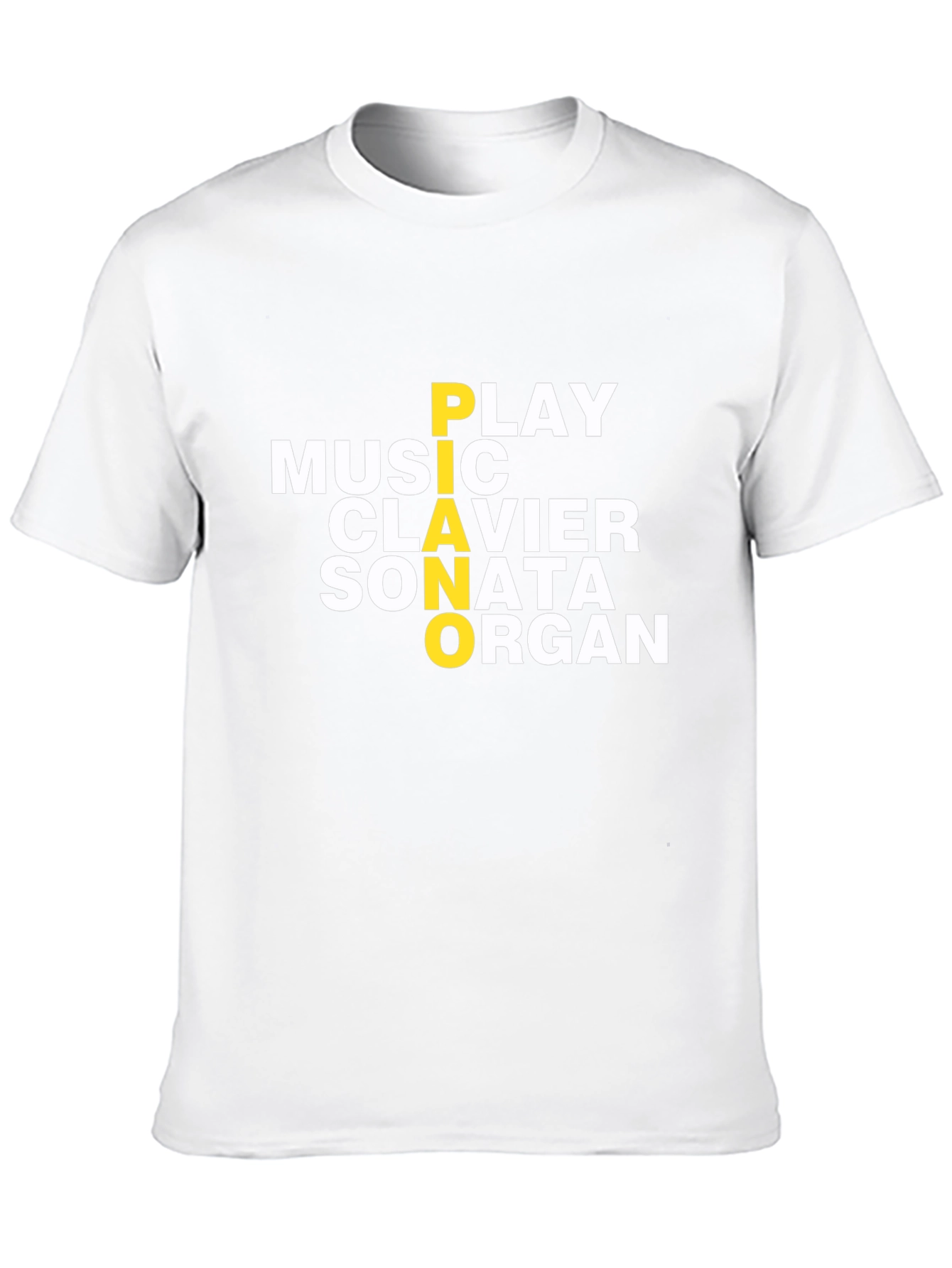 Black Piano Music T-Shirt: Play Music Sonata Organ Clavier Tee view 10