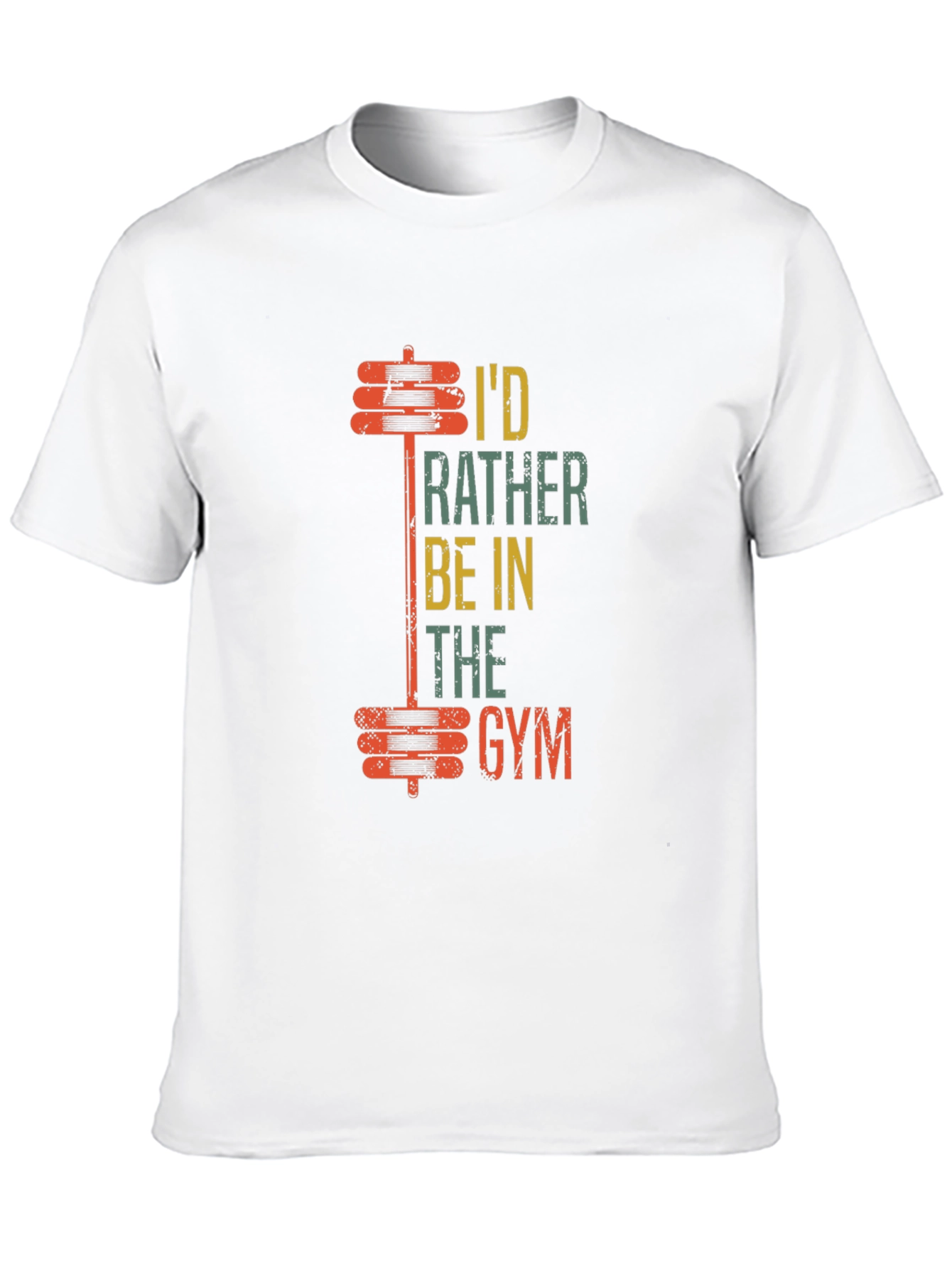 Black Gym Rat Graphic T-Shirt - I'd Rather Be In The Gym Tee view 10