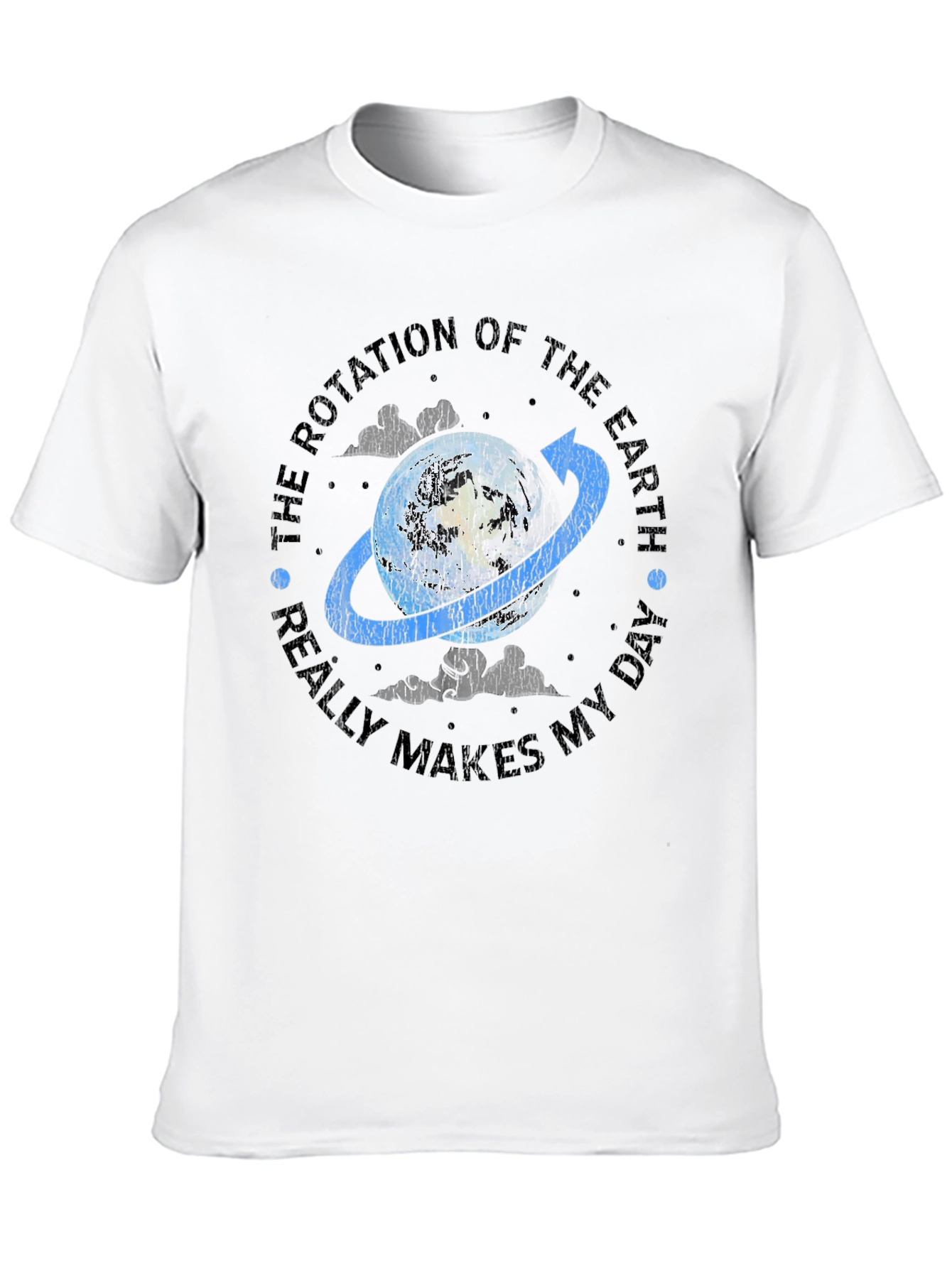 Black Rotation of the Earth T-Shirt - Funny Science Tee view 10