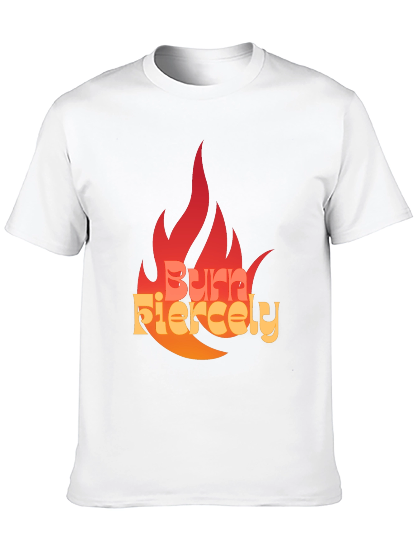 Black Burn Fiercely Graphic T-Shirt - Bold Statement Tee view 10