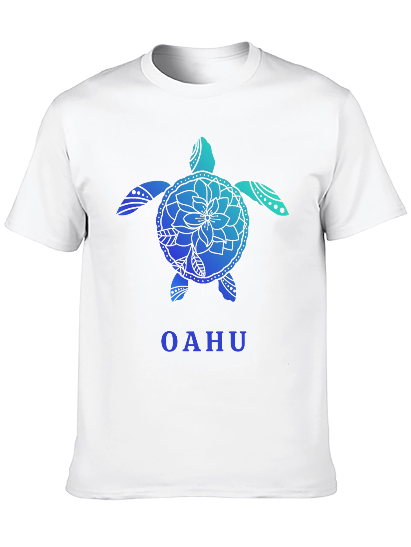 Black Oahu Turtle Graphic Tee - Black Cotton T-Shirt view 10