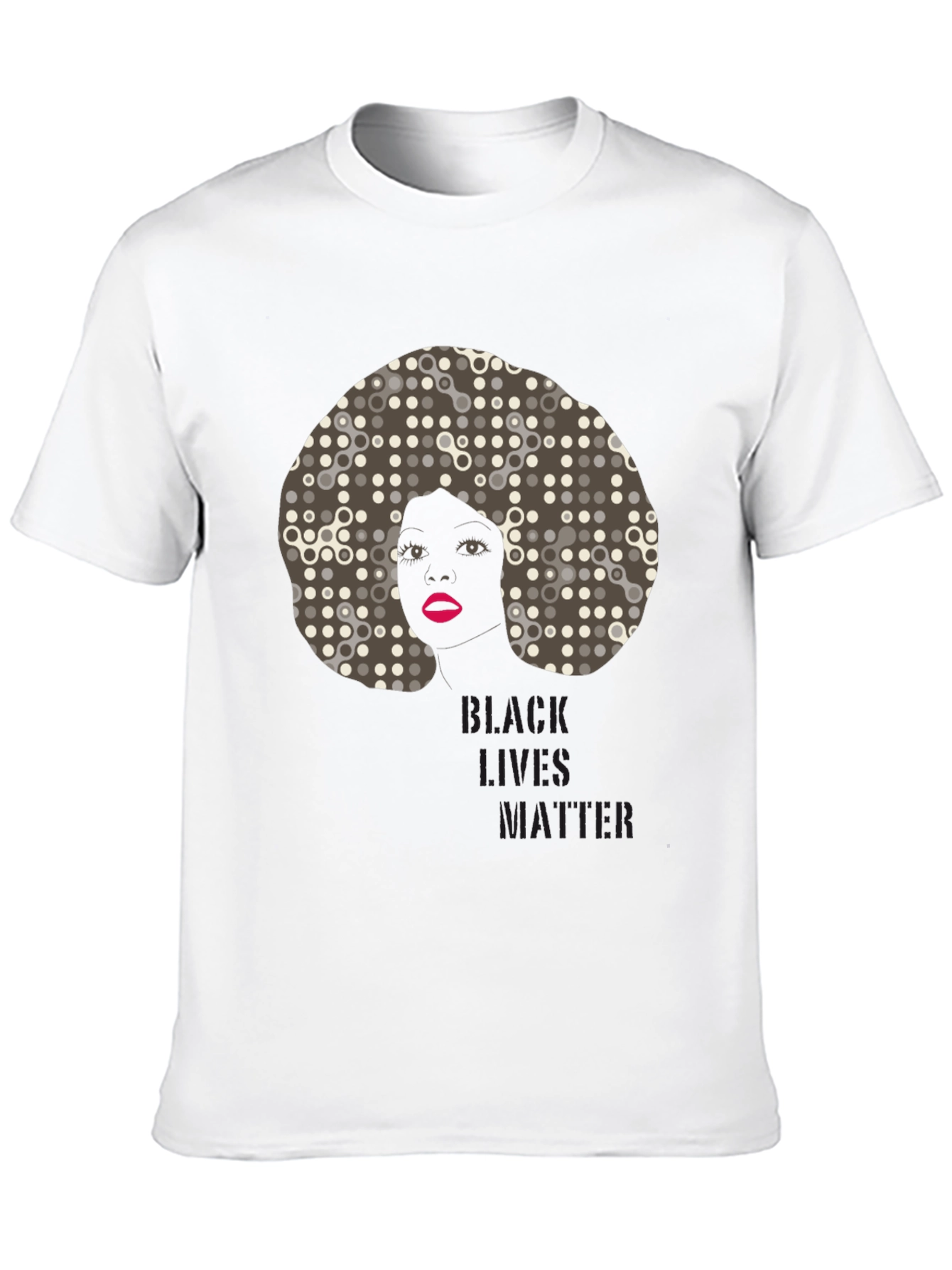 Black Black Lives Matter Afro Graphic Tee view 10