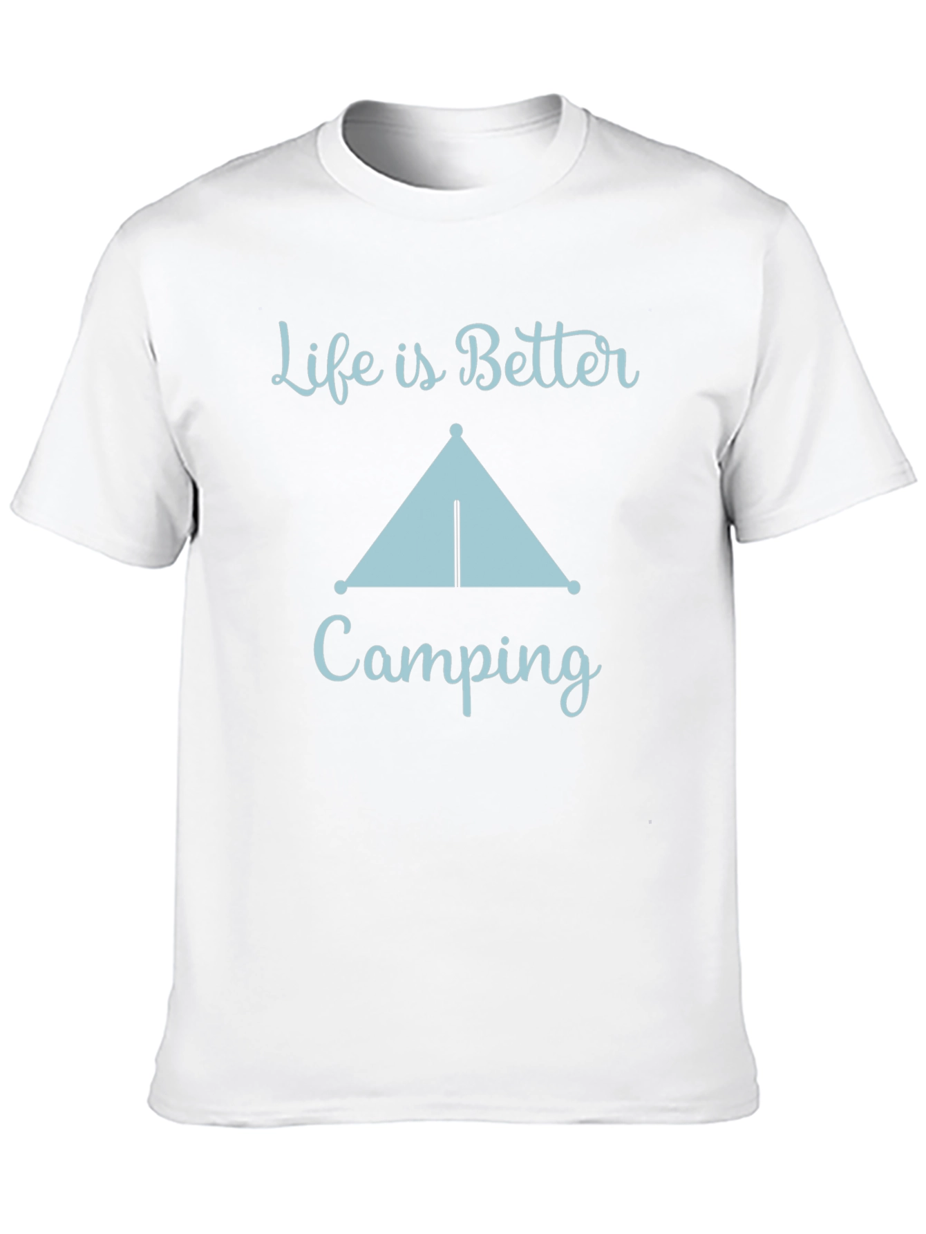 Black Life Is Better Camping Graphic Tee view 10