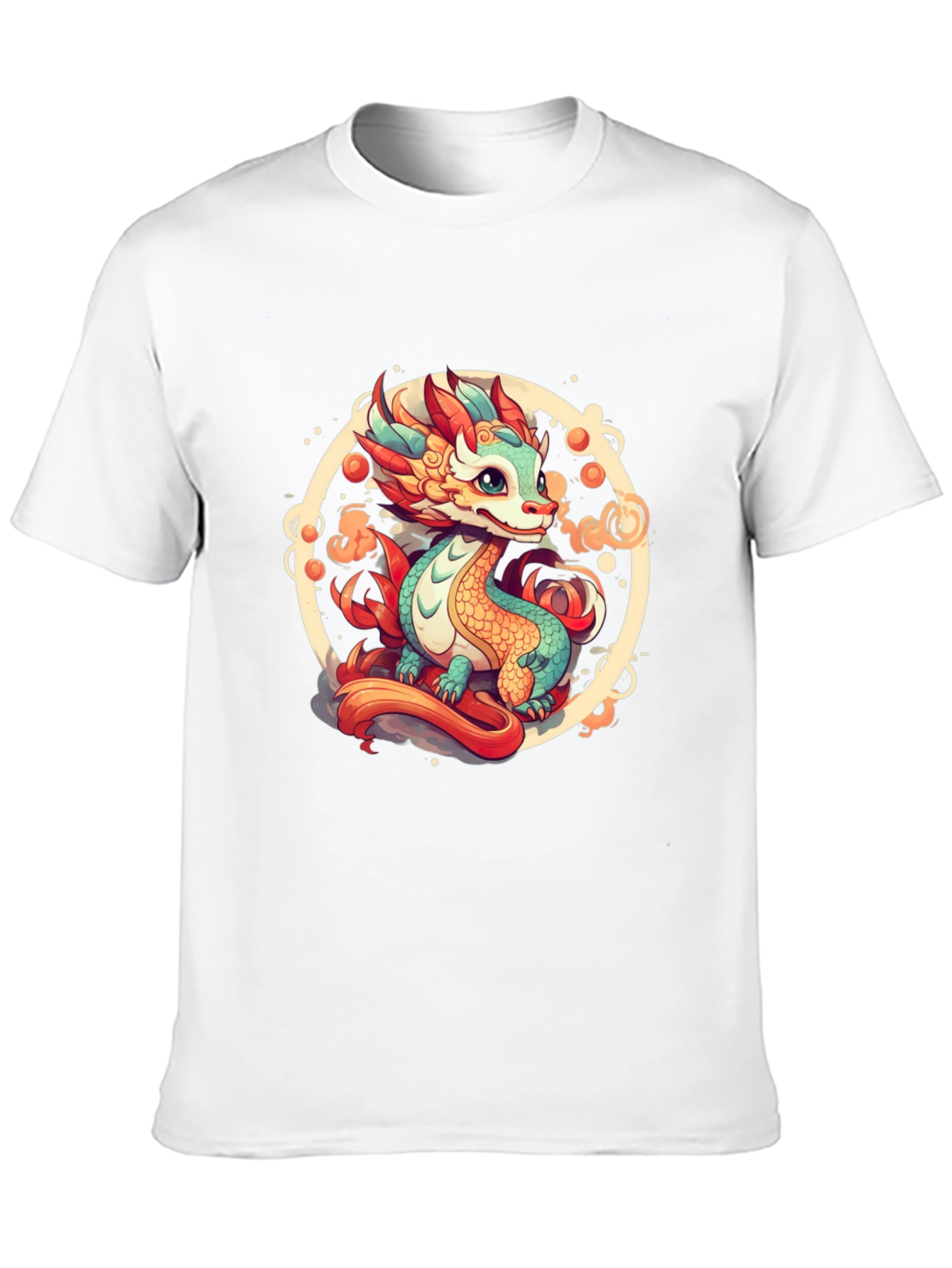 Cute Dragon Graphic Tee - Black T-Shirt - 10