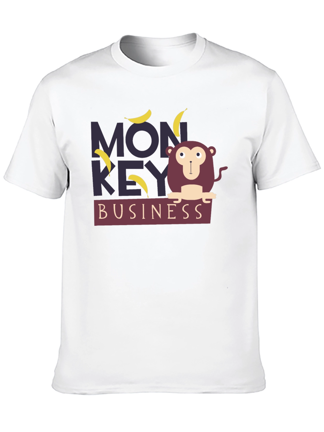 Black Monkey Business Graphic Tee - Fun Novelty T-Shirt view 10