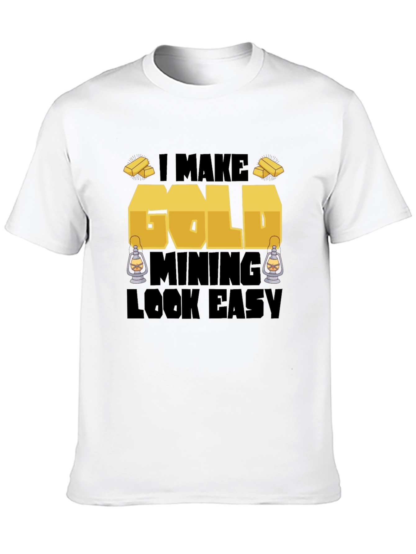 Black Gold Mining T-Shirt - Funny Miner Tee view 10