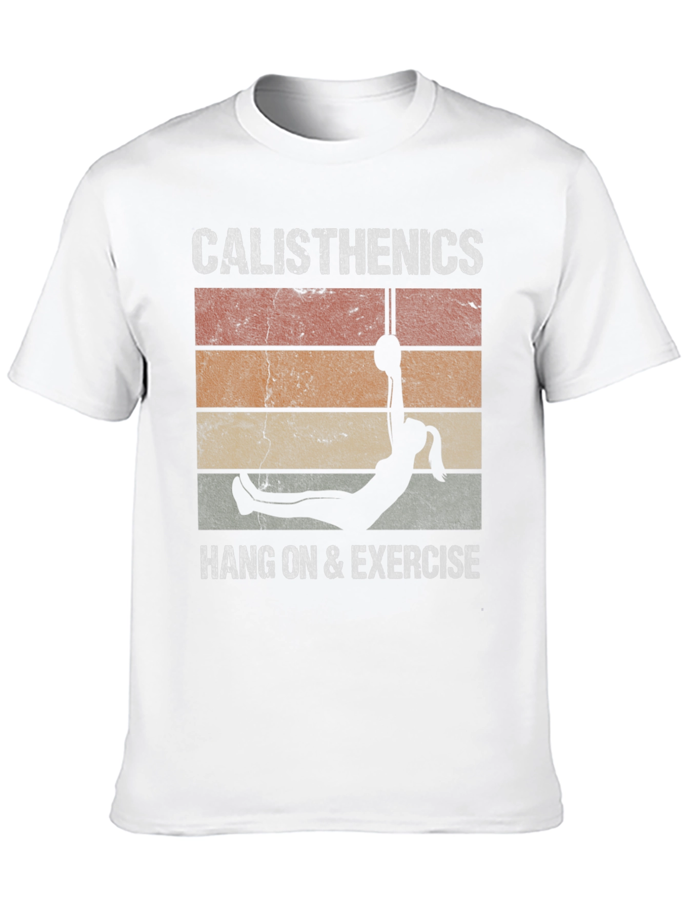 Black Calisthenics Vintage Style T-Shirt view 10
