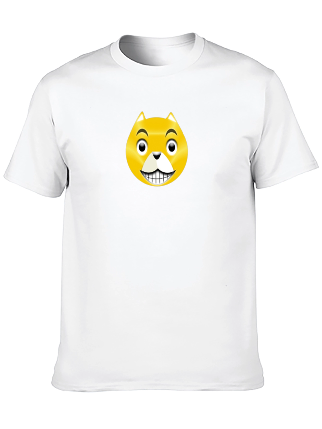 Black Funny Cat Emoji T-Shirt view 10