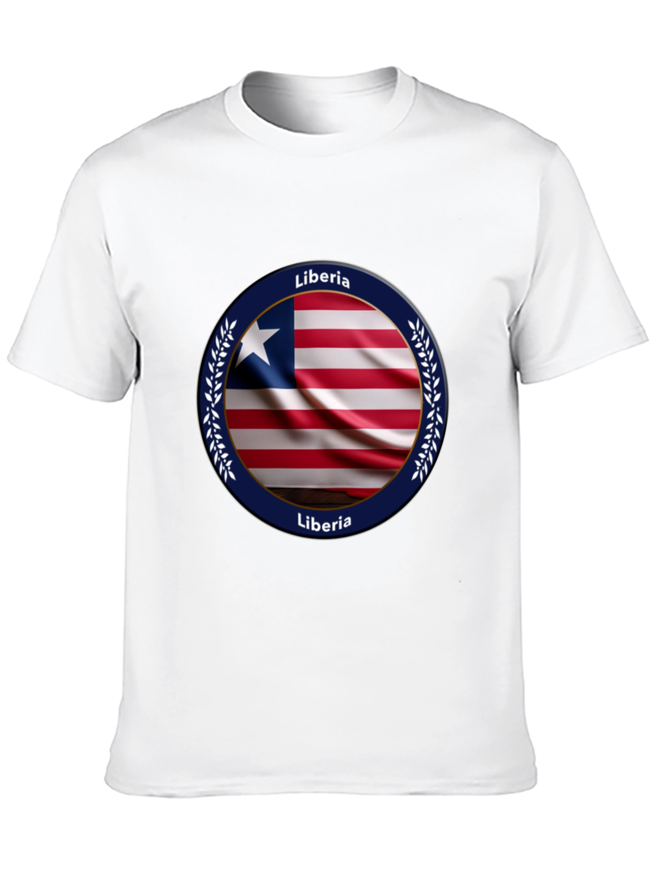 Black Liberia Flag T-Shirt view 10