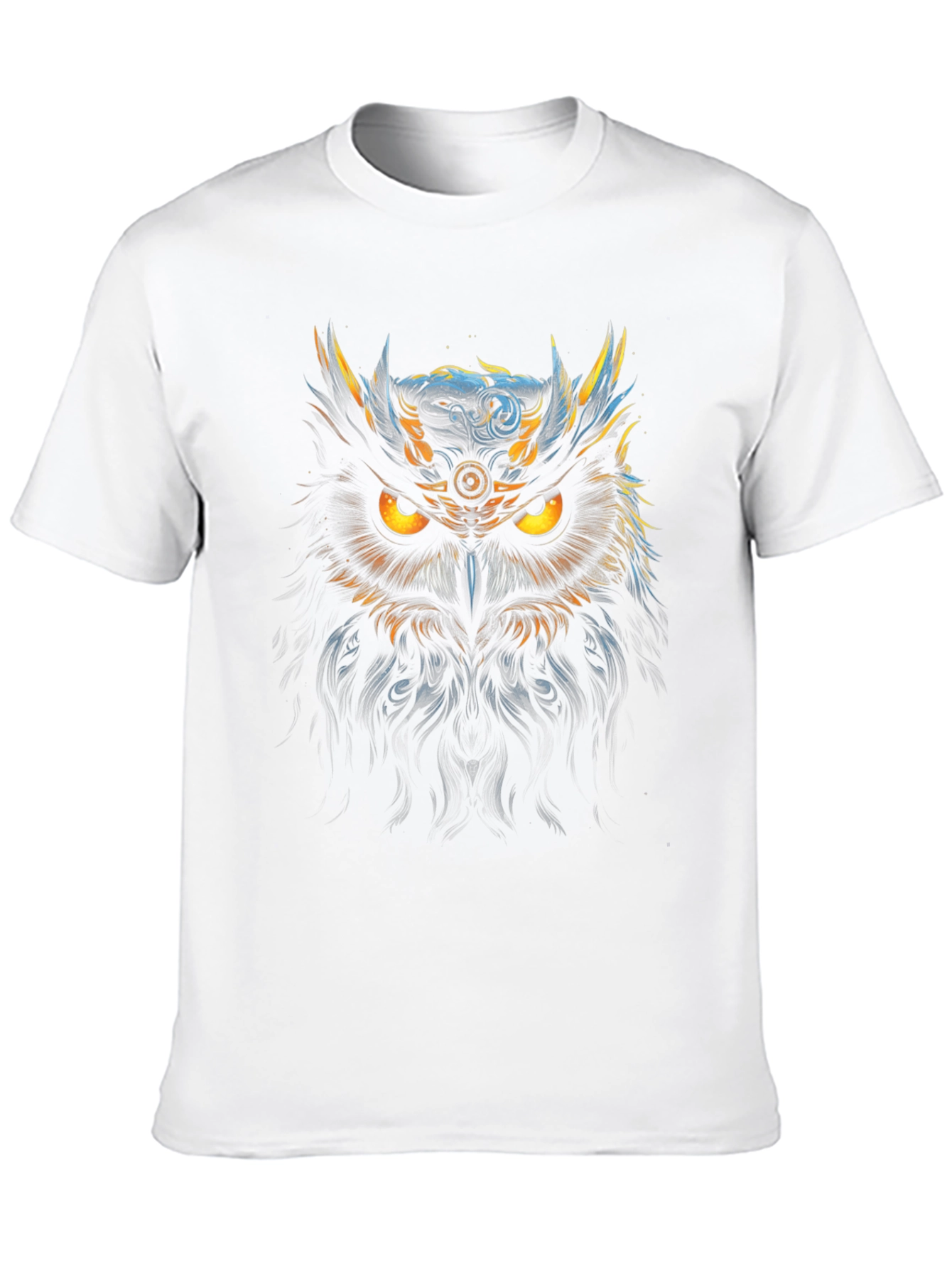 Black Mystic Owl Graphic Tee - Men's Black T-Shirt view 10