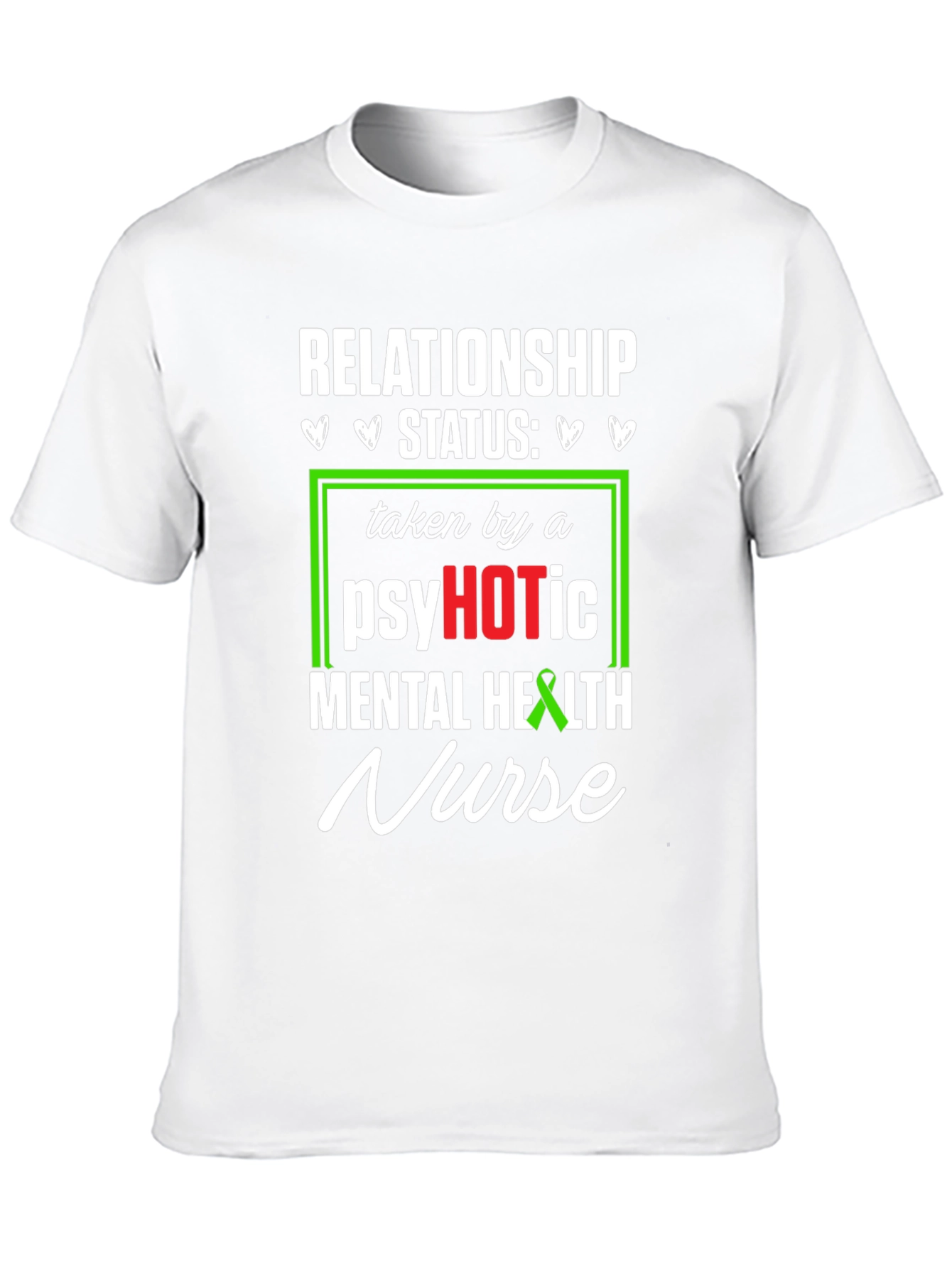 Black Psychotic Mental Health Nurse T-Shirt view 10