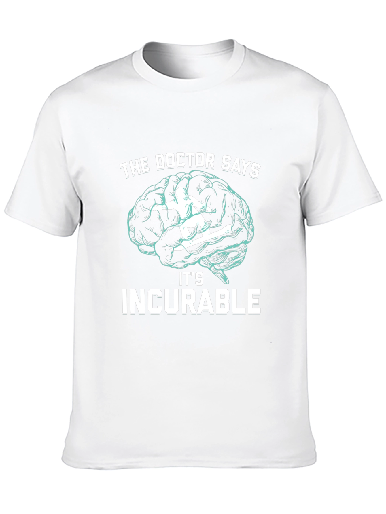 Black Incurable Snowboarding Brain T-Shirt view 10
