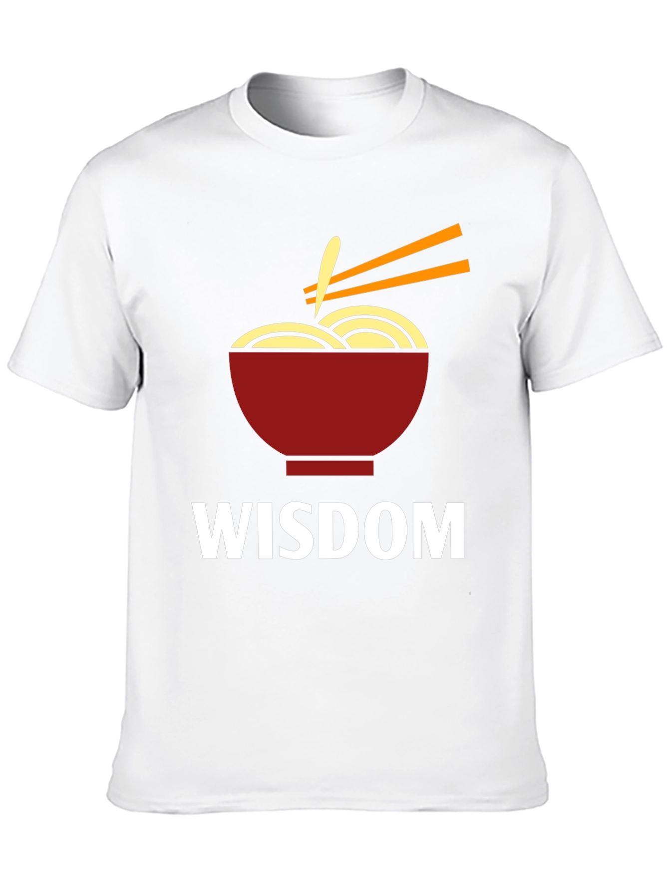 Black Wisdom Ramen Bowl Graphic T-Shirt view 10
