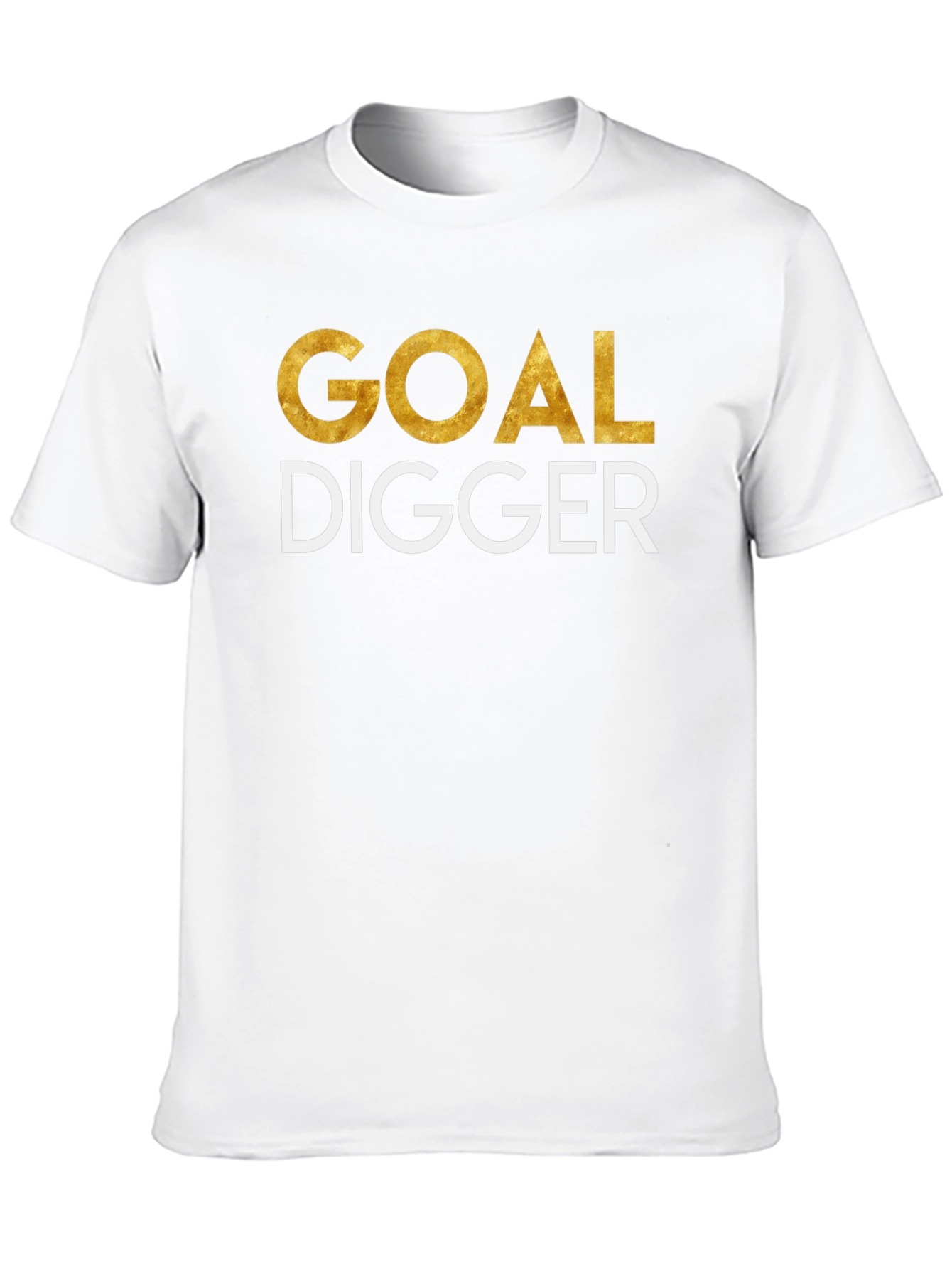 Black Goal Digger Tee - Motivational Black T-Shirt view 10