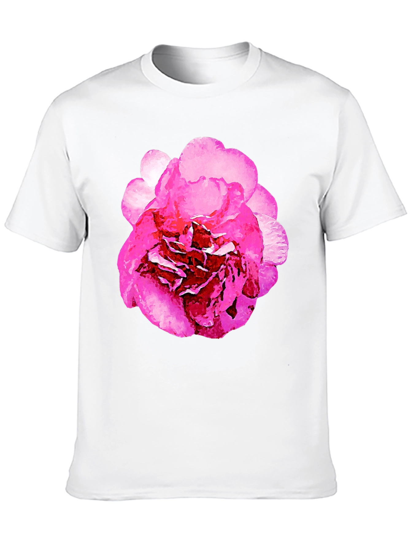 Black Floral Print Black T-Shirt view 10