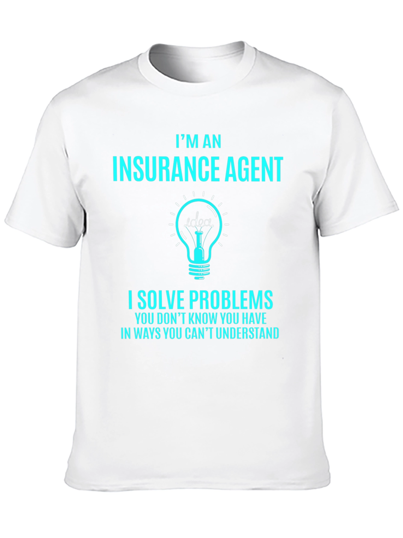 Black Insurance Agent Novelty T-Shirt - Problem Solver view 10