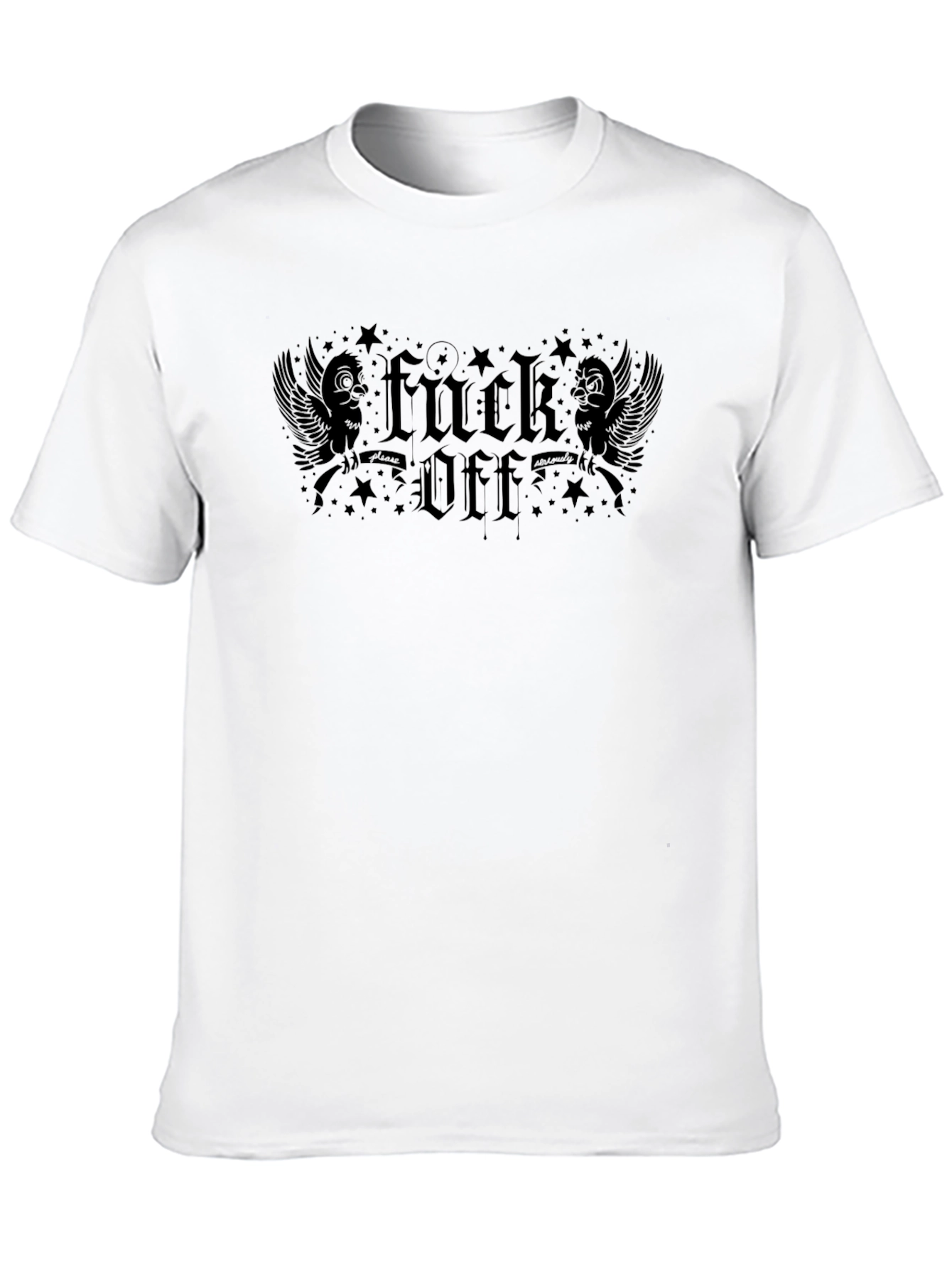 Black Edgy Black "F*ck Off" Graphic Tee view 10