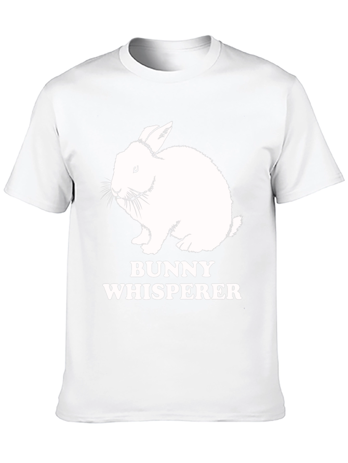 Black Bunny Whisperer Graphic Tee - Cute Rabbit T-Shirt view 10