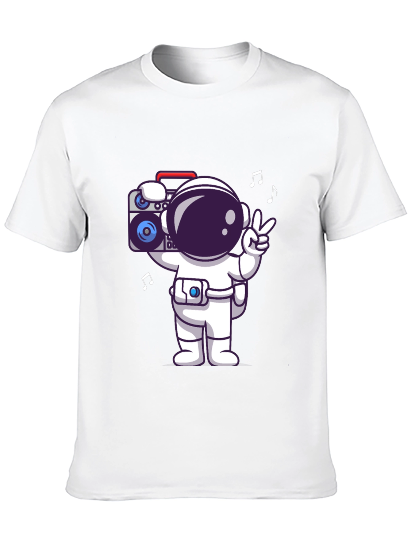 Black Astronaut Boombox Graphic Tee - Black view 10