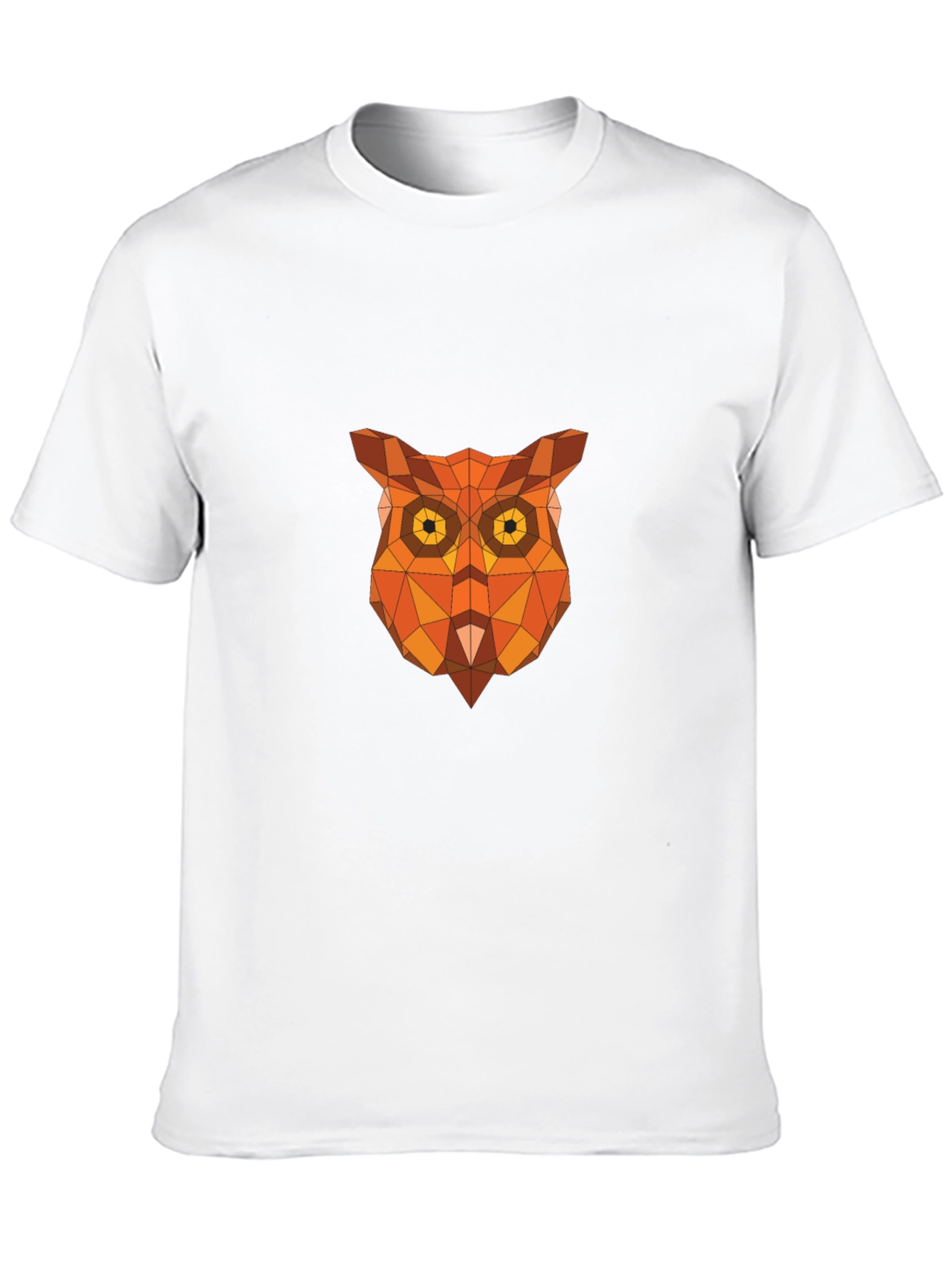 Black Geometric Owl Graphic Tee - Black view 10