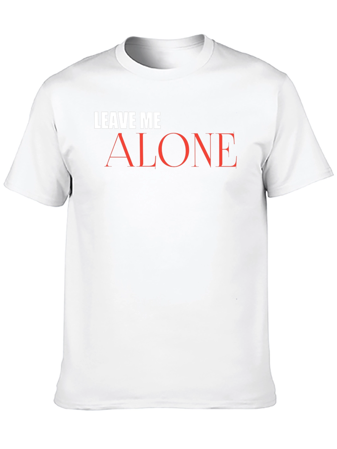 Black Leave Me Alone Graphic Tee - Black Cotton T-Shirt view 10