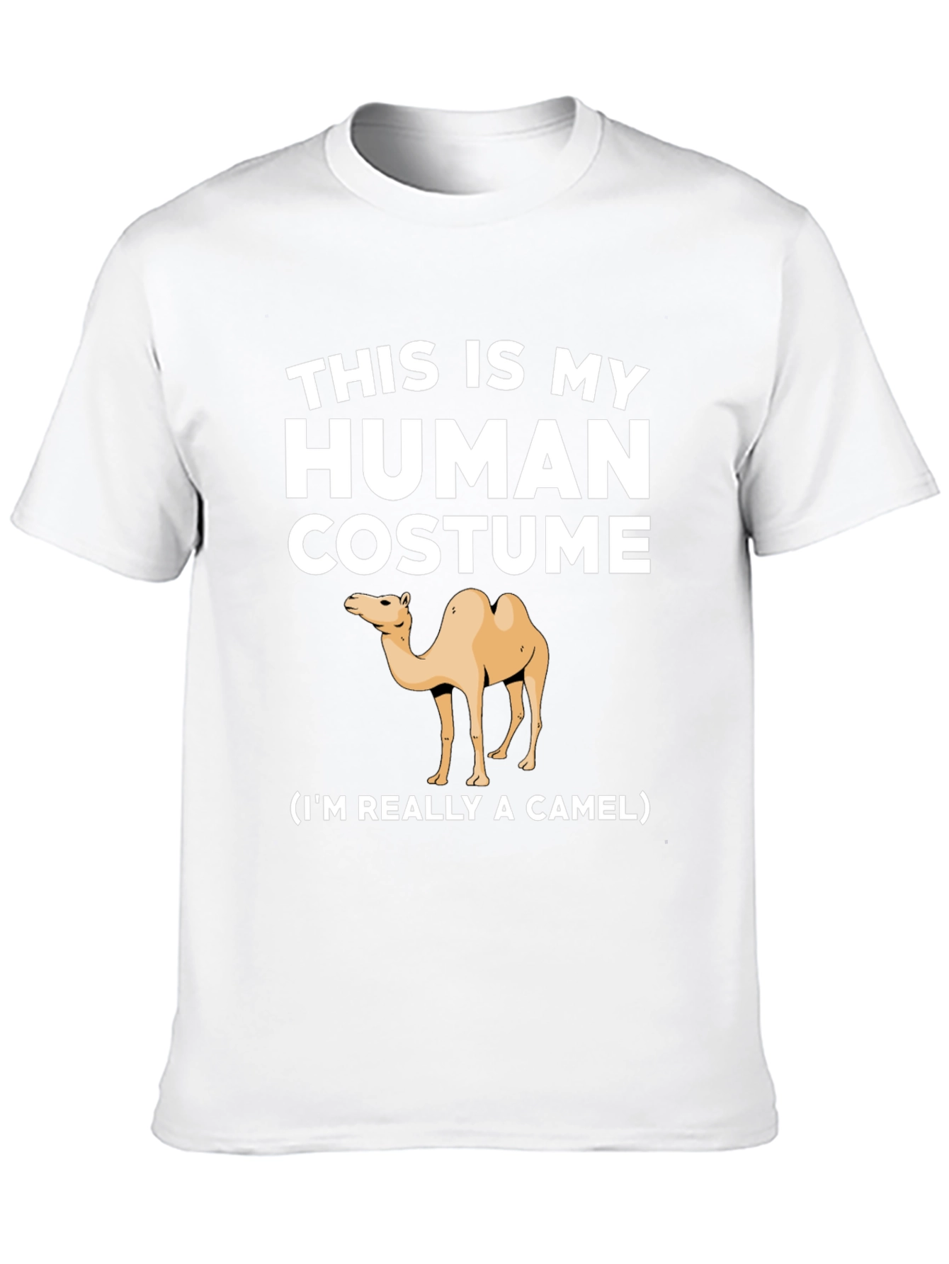 Black Human Costume Camel T-Shirt - Funny Animal Tee view 10