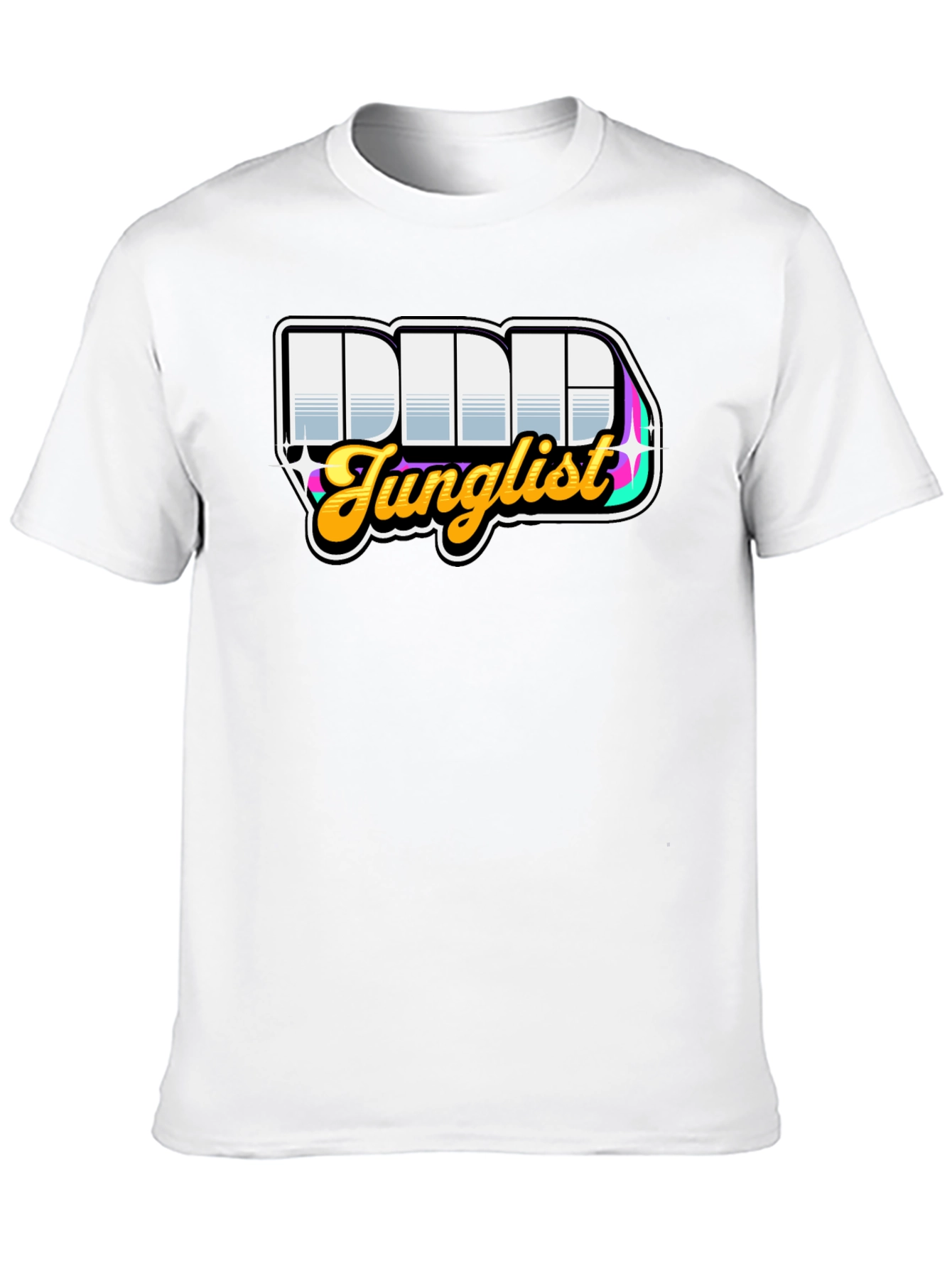 Black DDD Junglist Black Graphic T-Shirt view 10