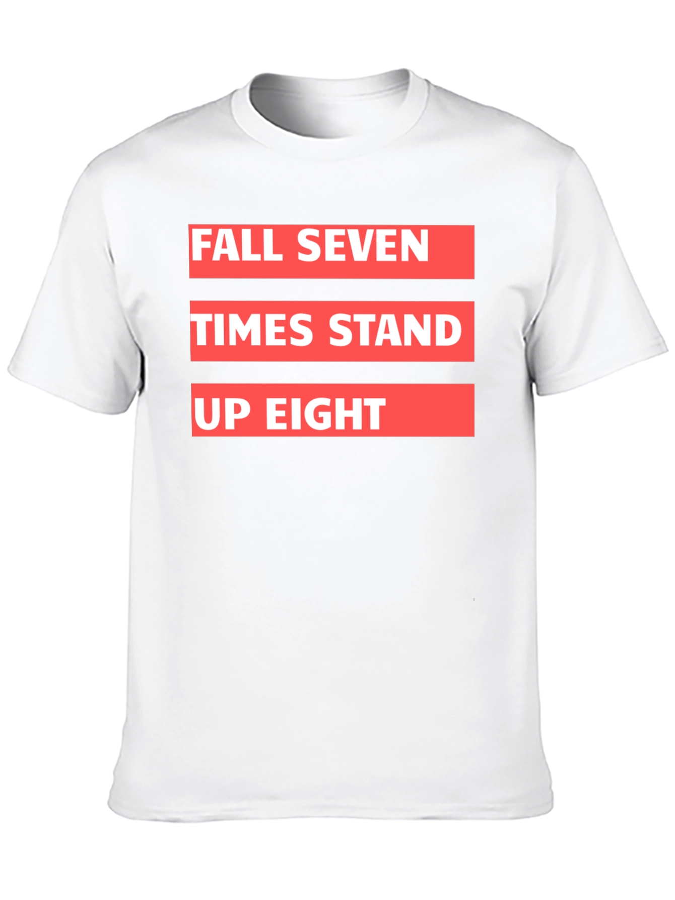 Black Fall Seven Times Stand Up Eight Graphic Tee view 10