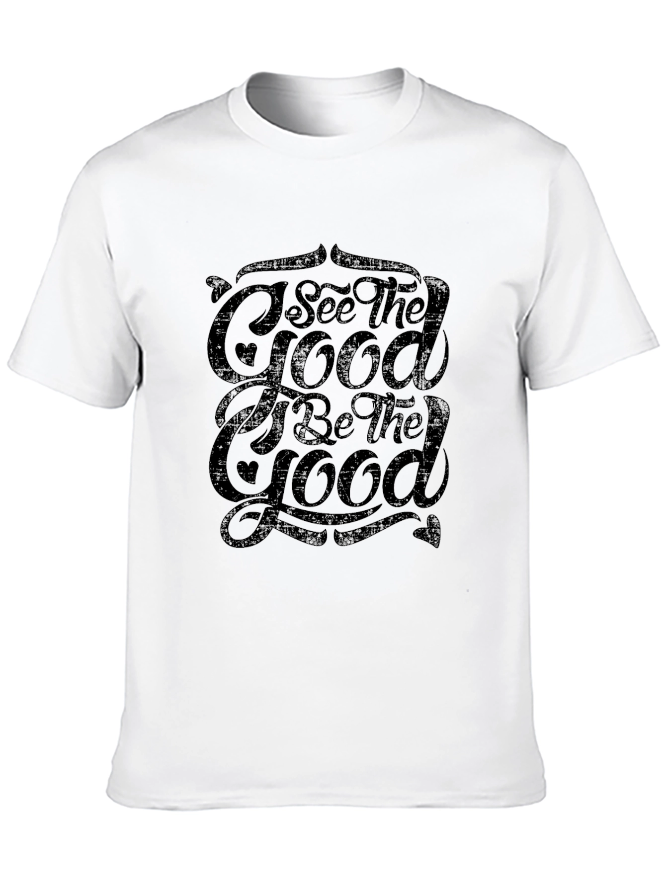 Black See The Good Be The Good Graphic T-Shirt view 10