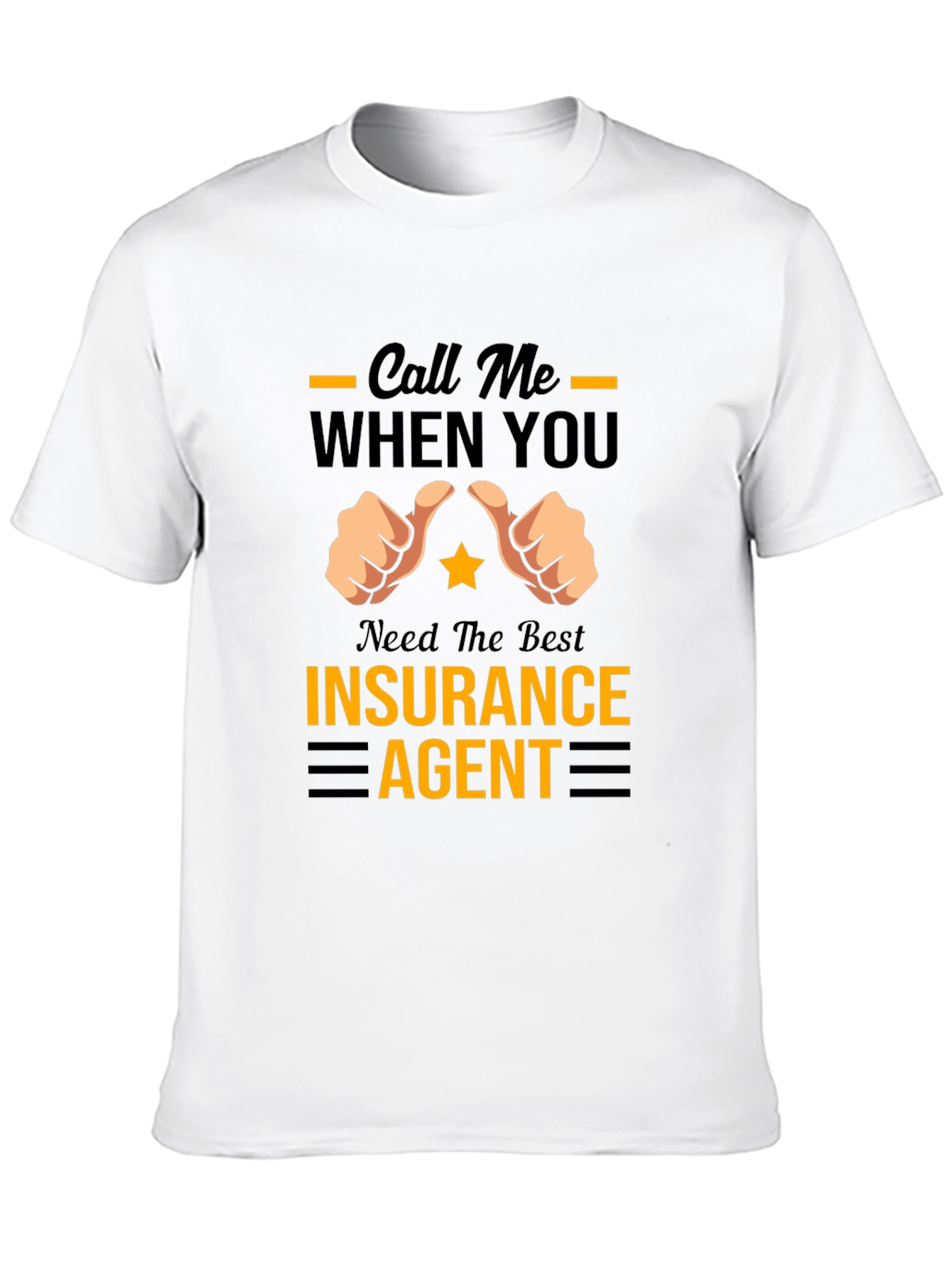 Black Insurance Agent Graphic Tee view 10