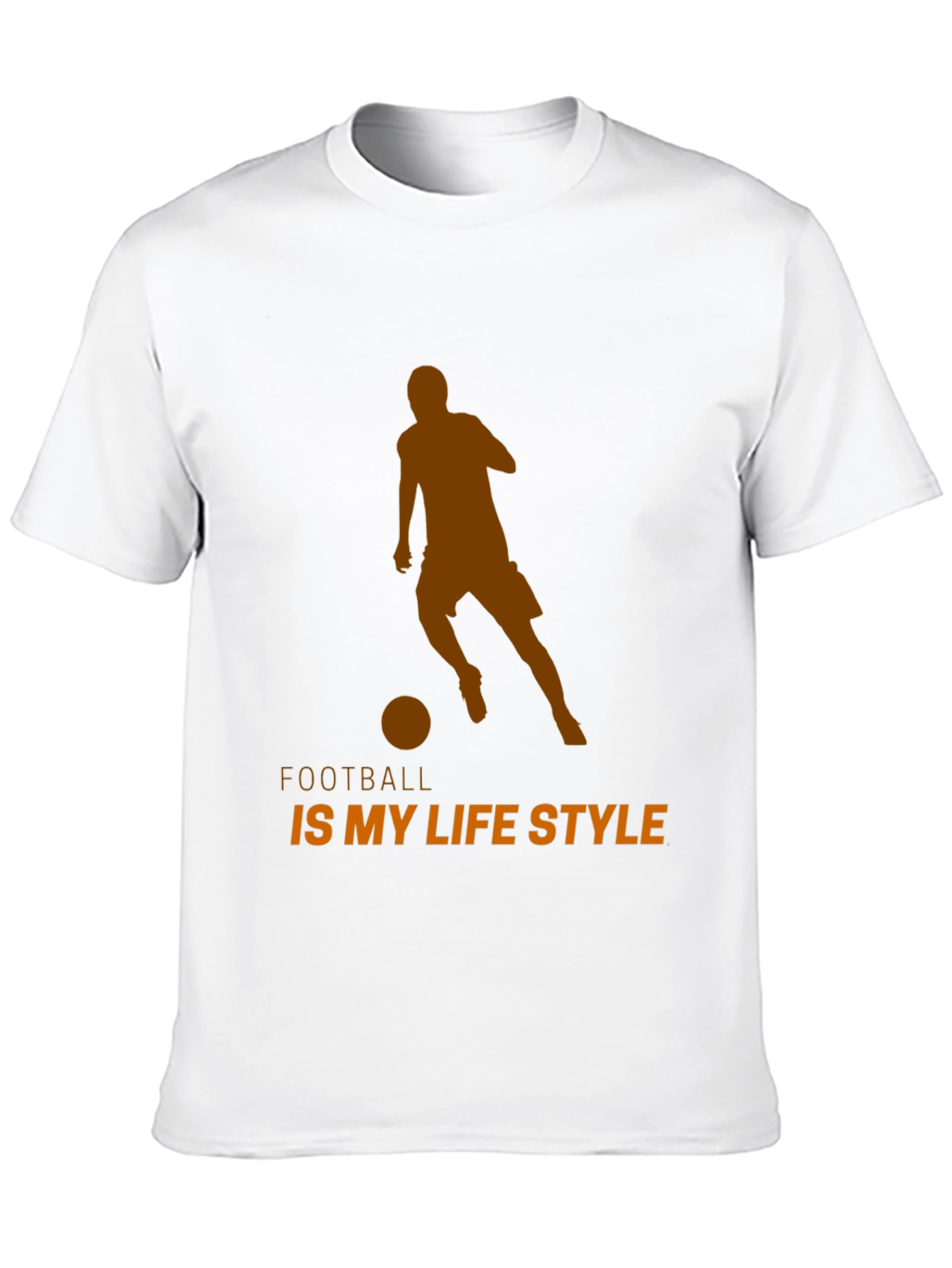 Black Football is My Lifestyle T-Shirt - Black Cotton Tee view 10