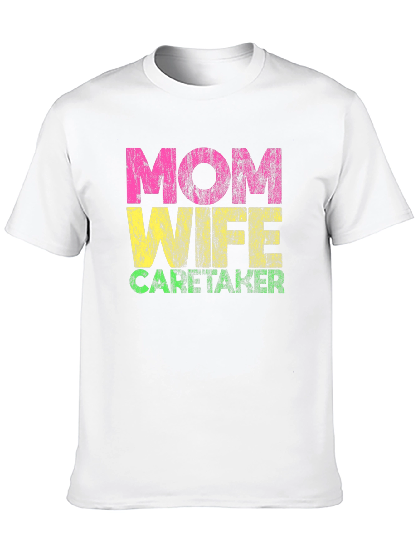 Black Mom Wife Caretaker Graphic Tee - Black view 10