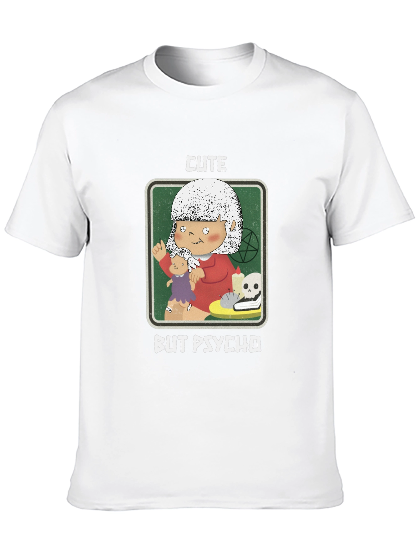 Black Cute But Psycho T-Shirt - Unique Graphic Tee view 10