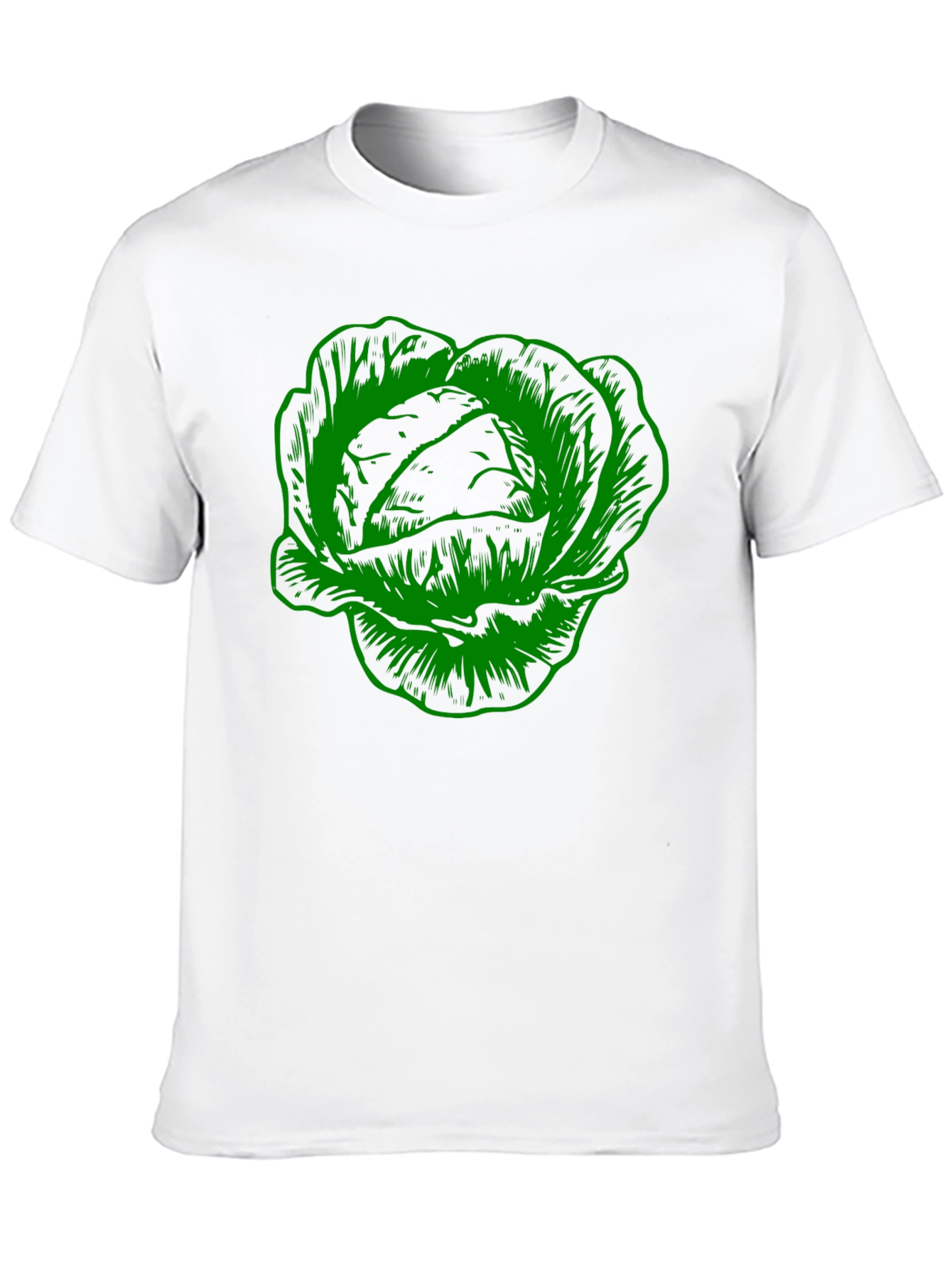 Black Cabbage Graphic Tee - Black Cotton T-Shirt view 10