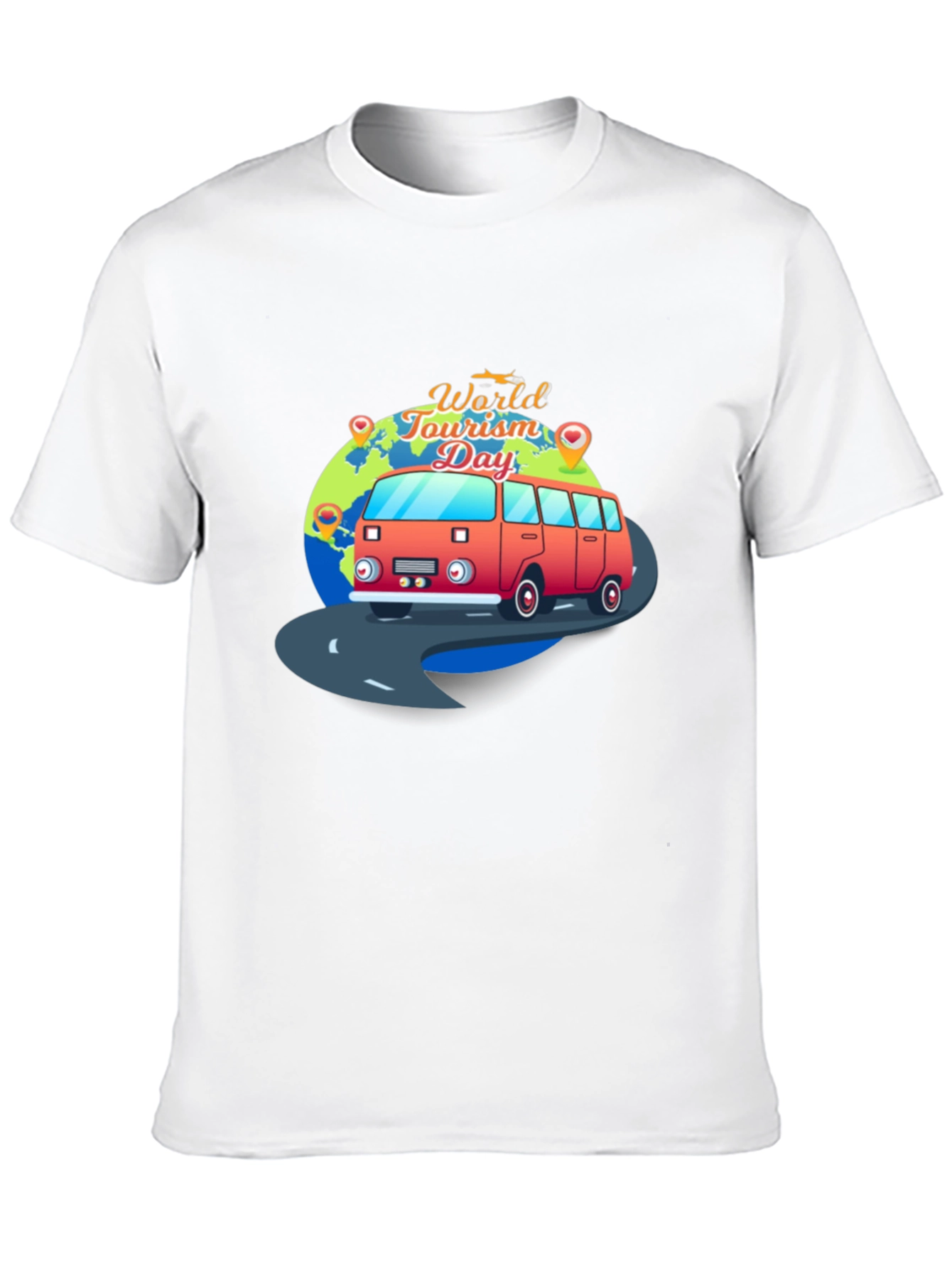 Black World Tourism Day Graphic T-Shirt view 10