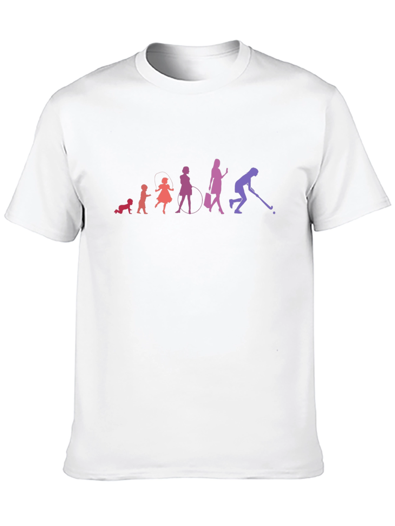 Black Evolution of a Hockey Player T-Shirt view 10