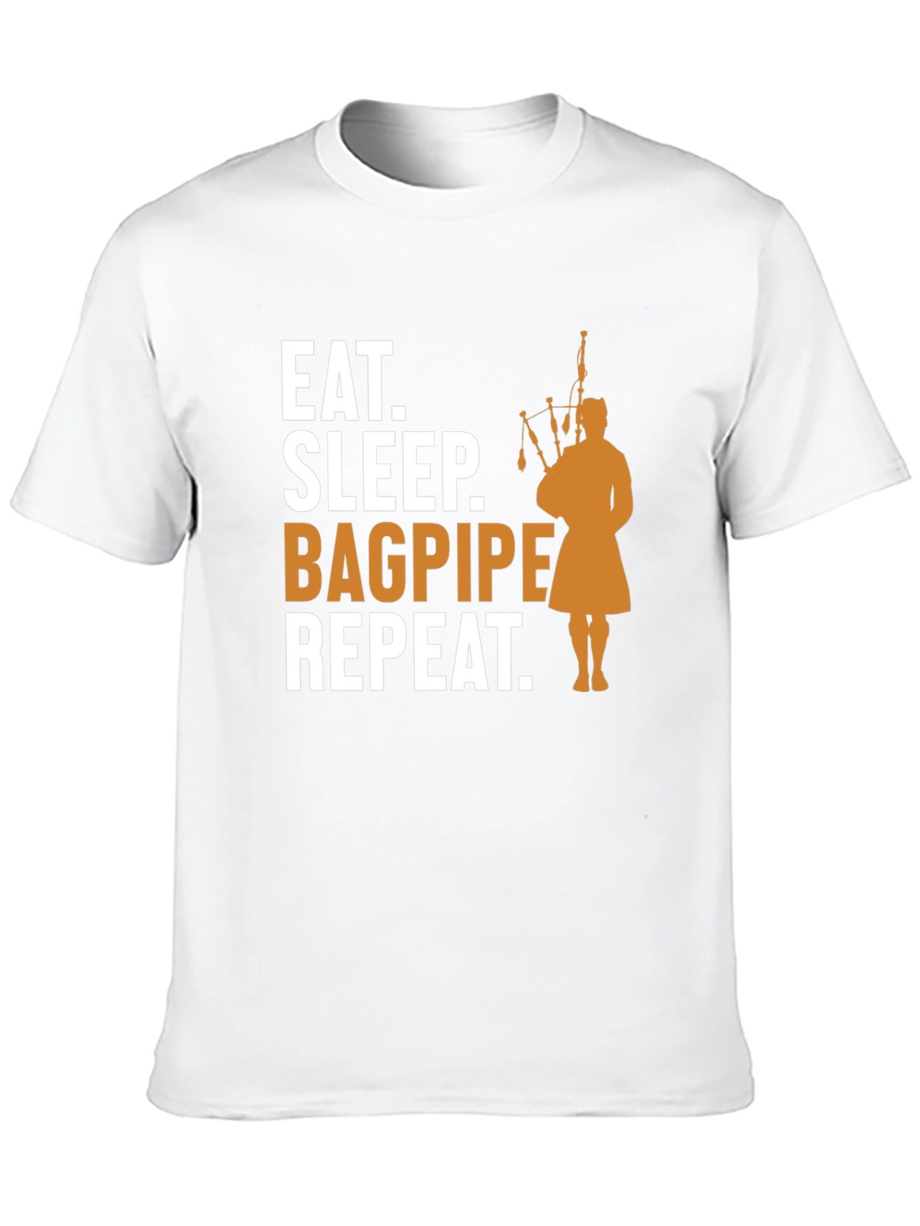 Black Eat, Sleep, Bagpipe, Repeat T-Shirt - Black view 10