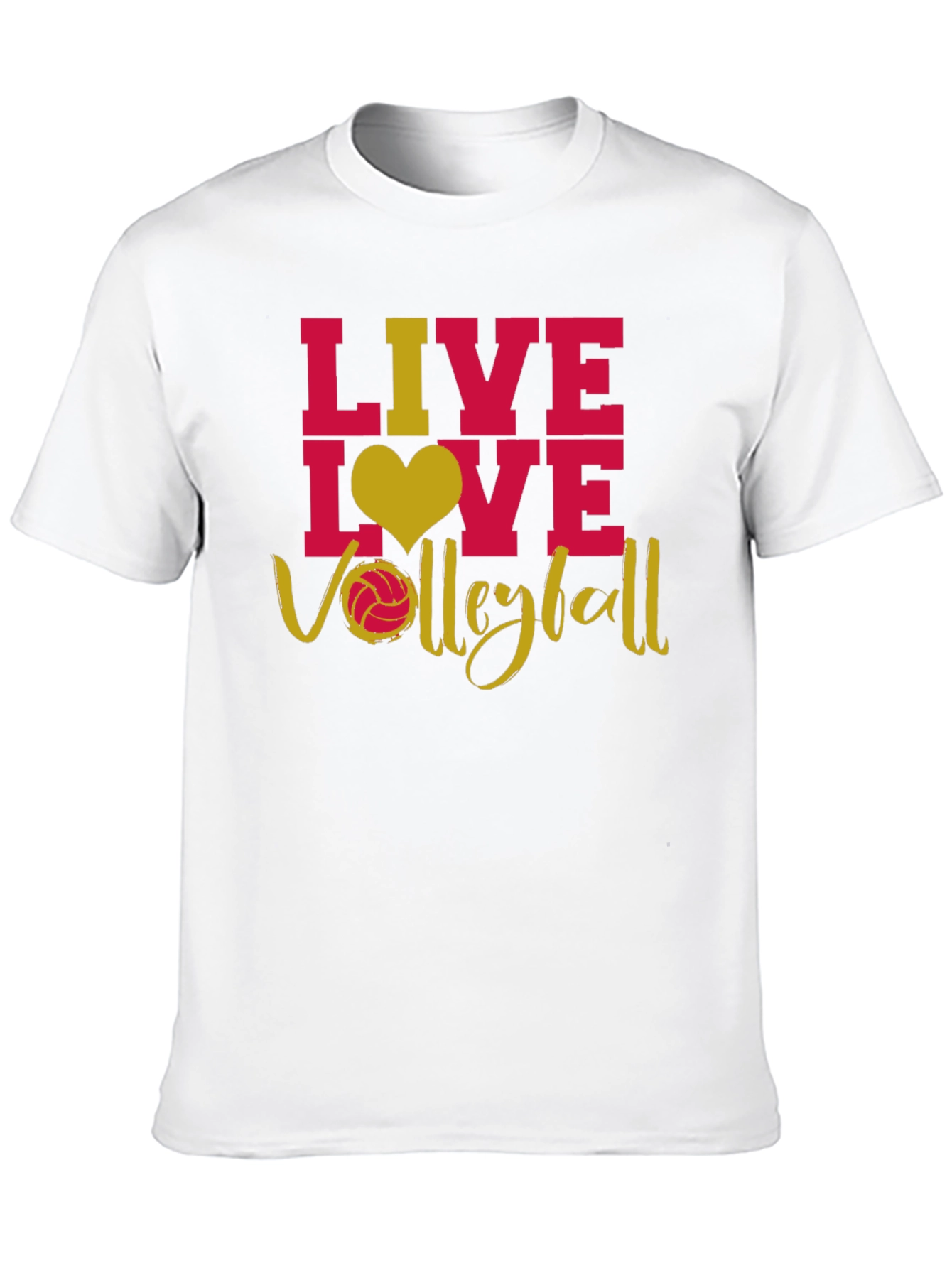 Black Live Love Volleyball Graphic T-Shirt view 10
