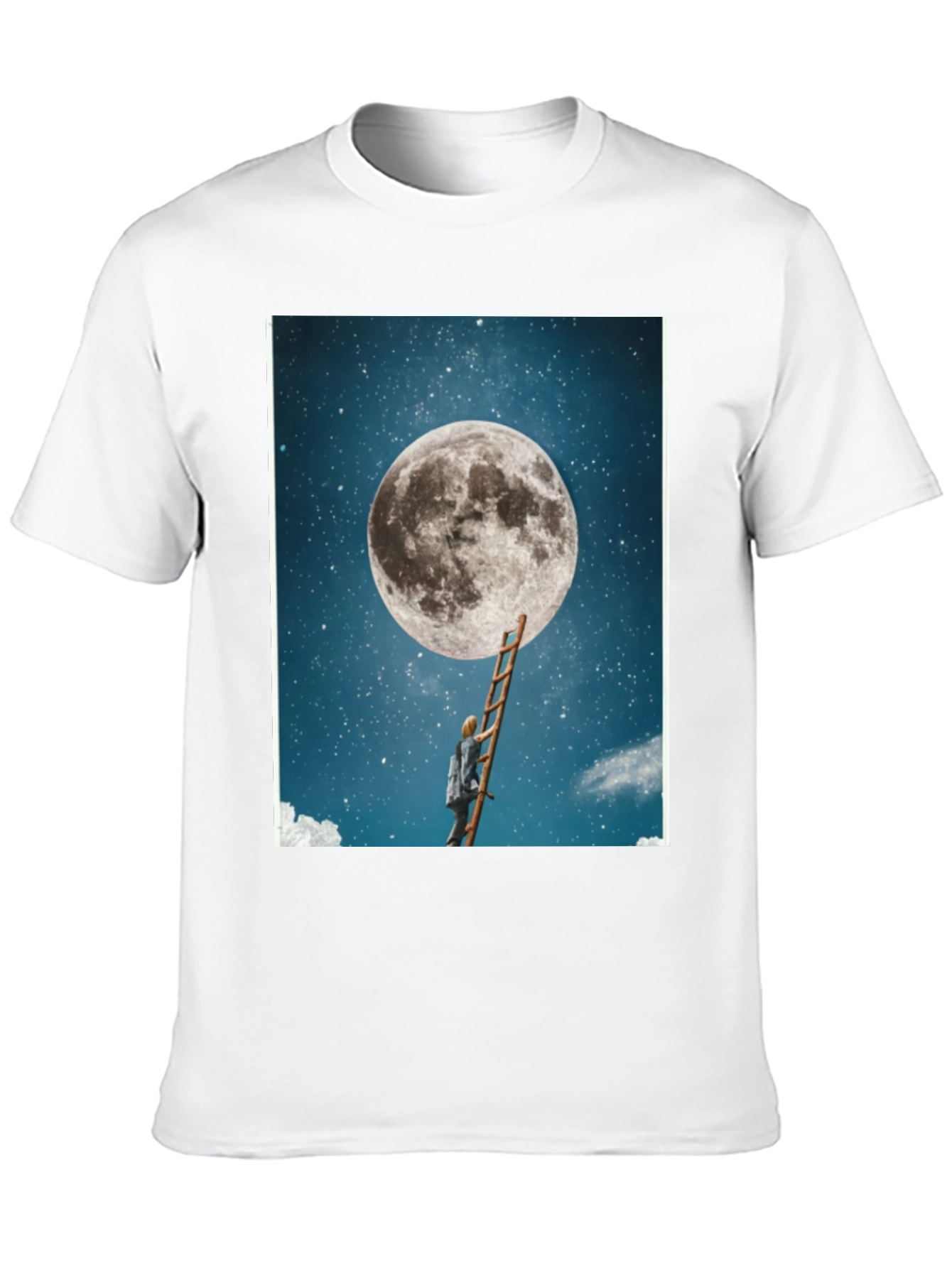 Black Moon Ladder Graphic T-Shirt - Black view 10