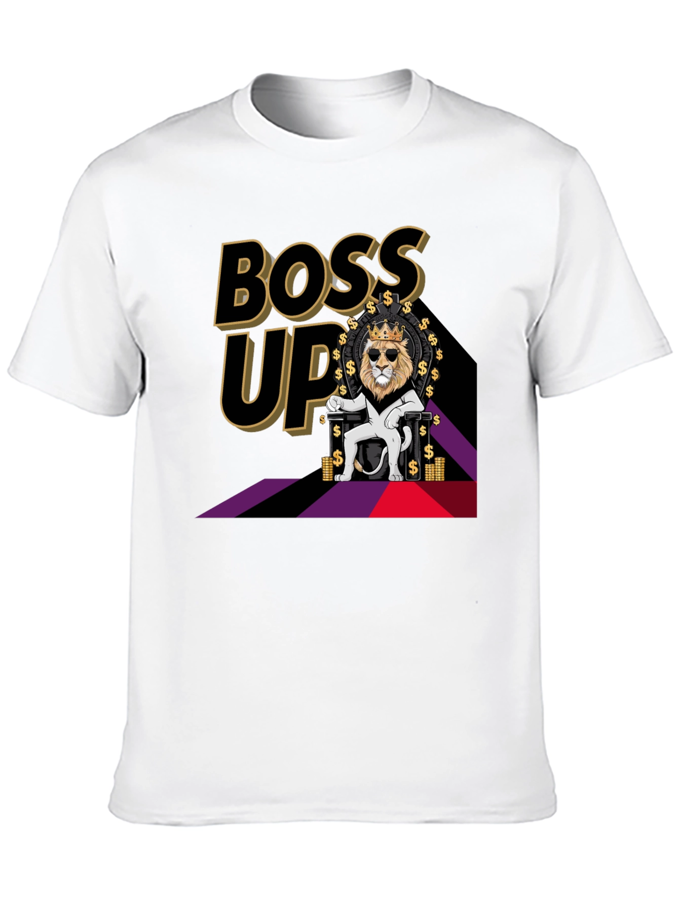 Black Boss Up Lion King T-Shirt view 10