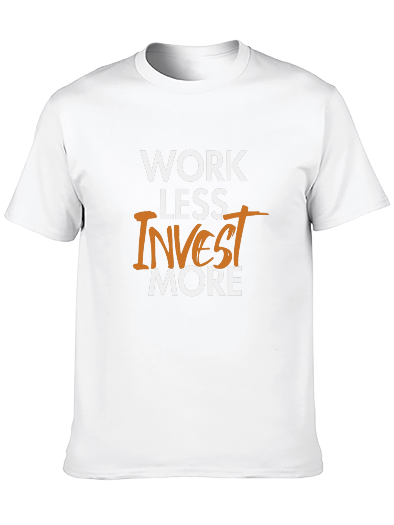 Black Work Less Invest More Graphic Tee view 10