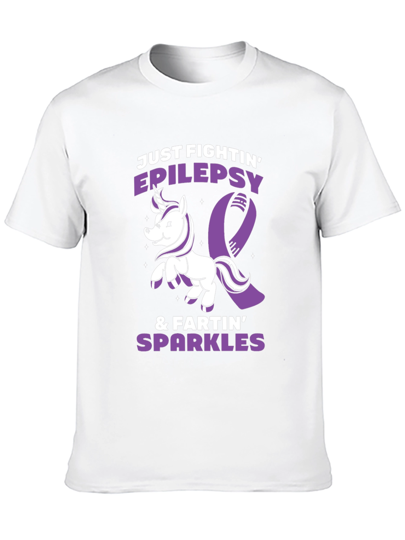 Black Epilepsy Awareness T-Shirt Unicorn Fighting Sparkles  view 10