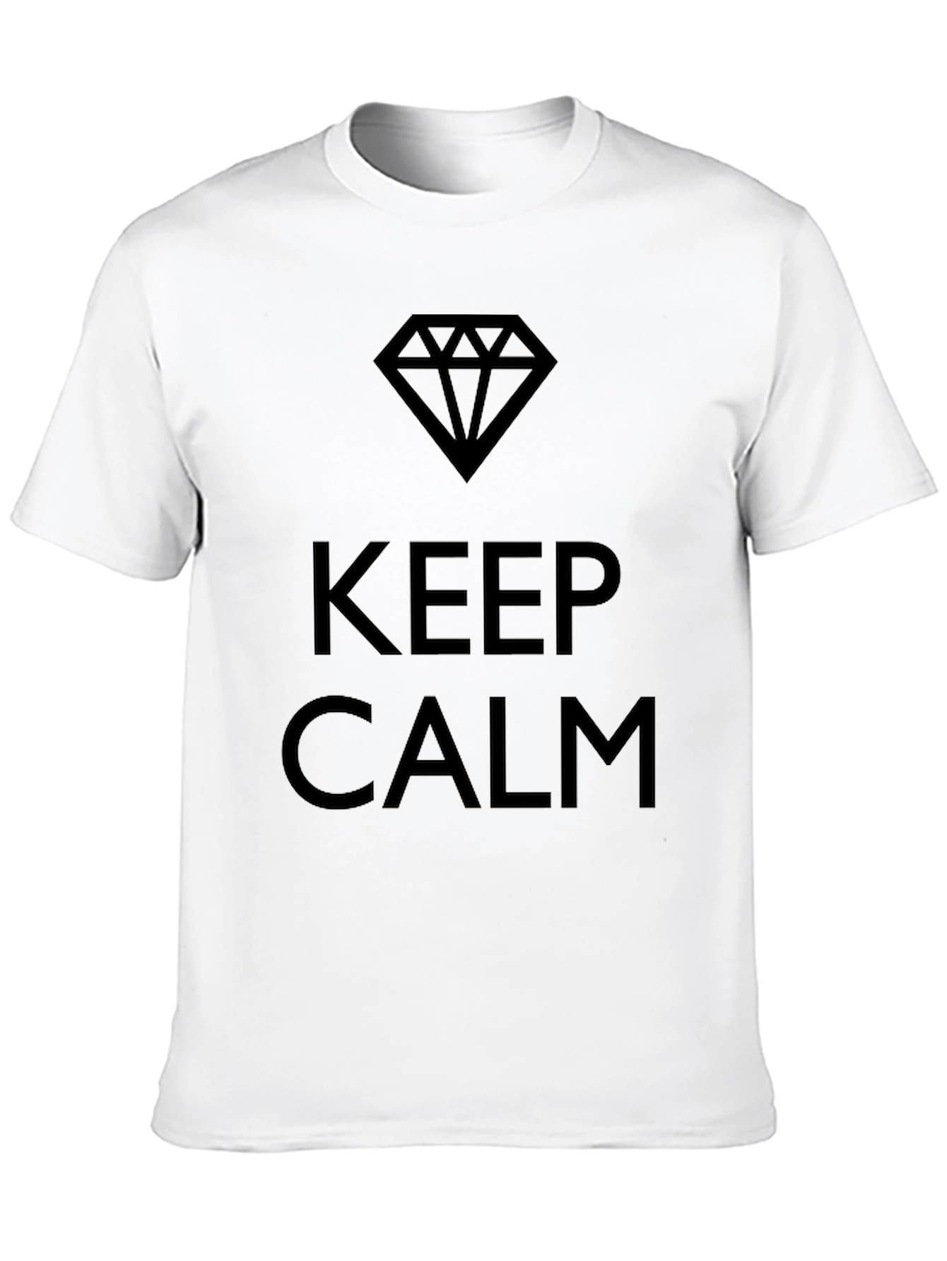 Black Keep Calm Black Graphic Tee view 10