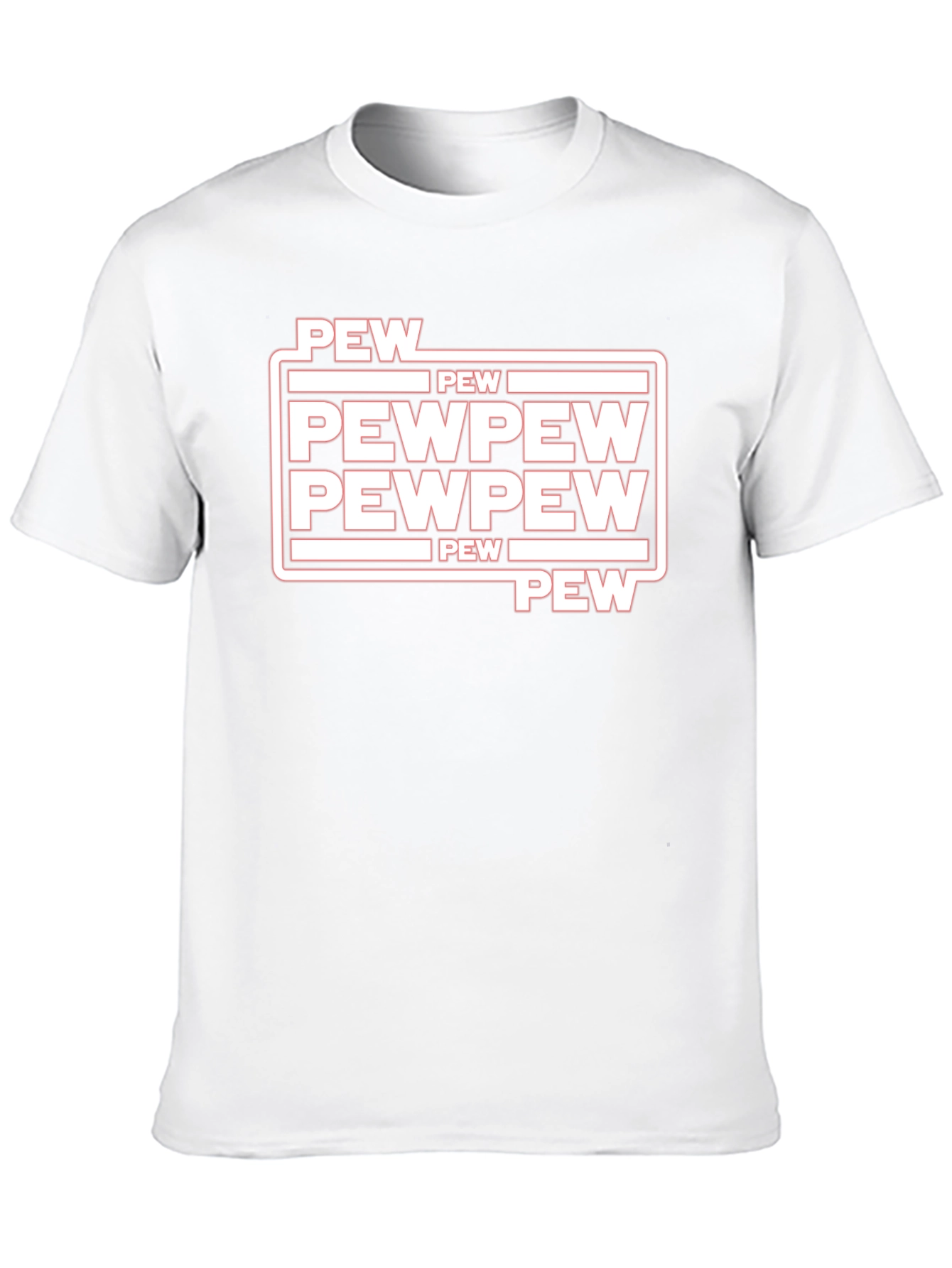 Black Pew Pew Graphic Tee - Funny Star Wars Inspired Shirt view 10
