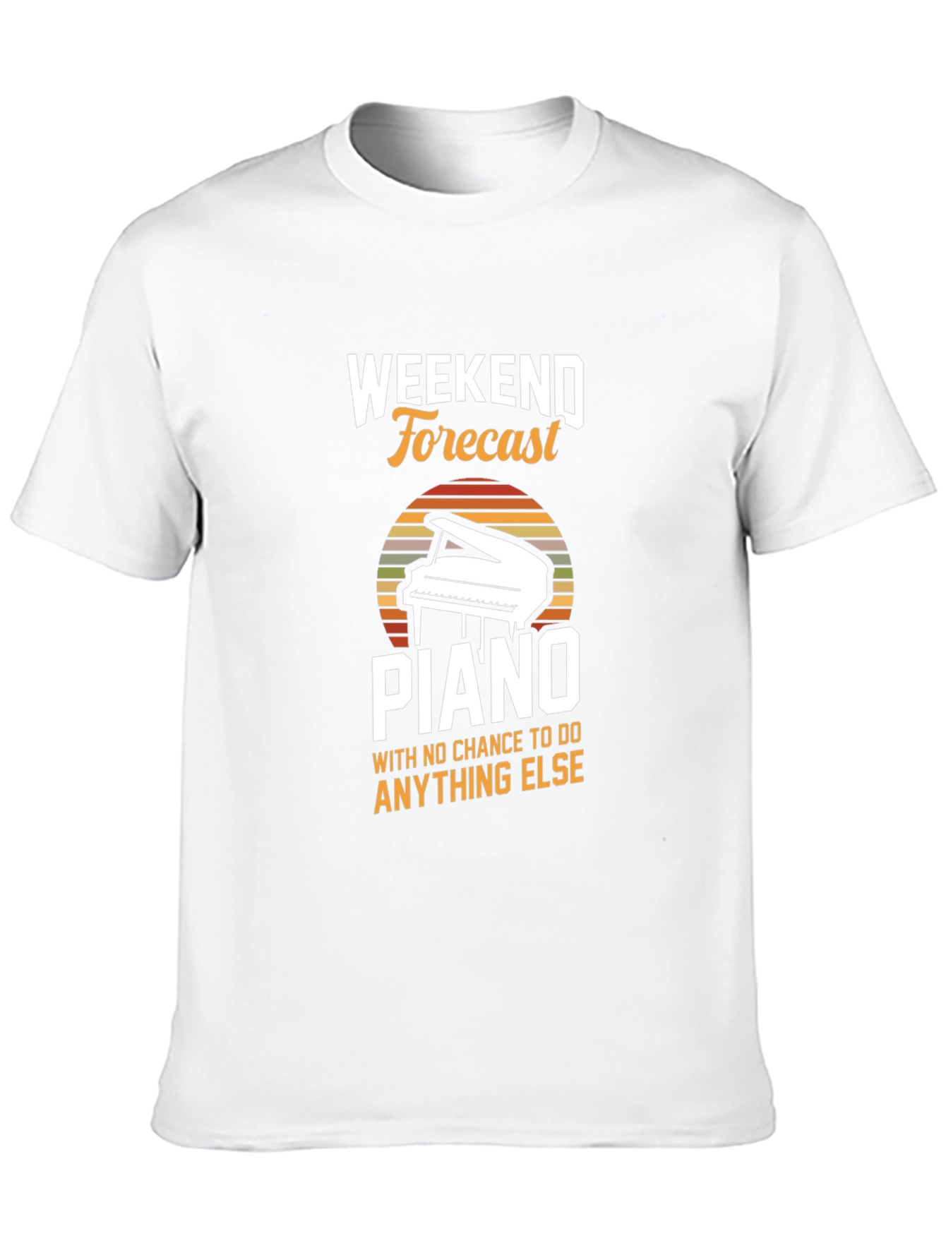 Black Weekend Forecast Piano T-Shirt view 10