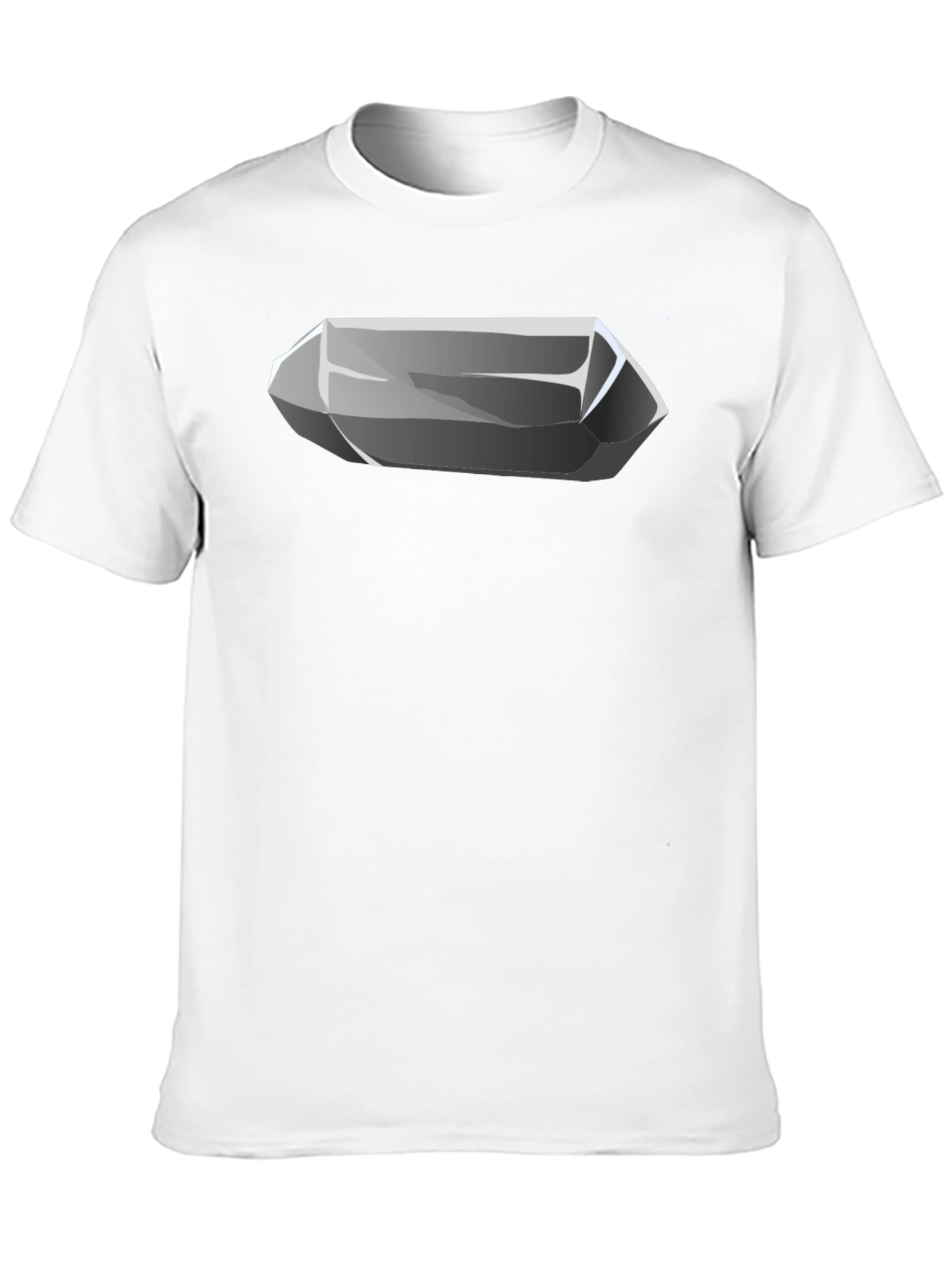 Black Quartz Crystal Graphic Tee - Cool Mineral Design view 10