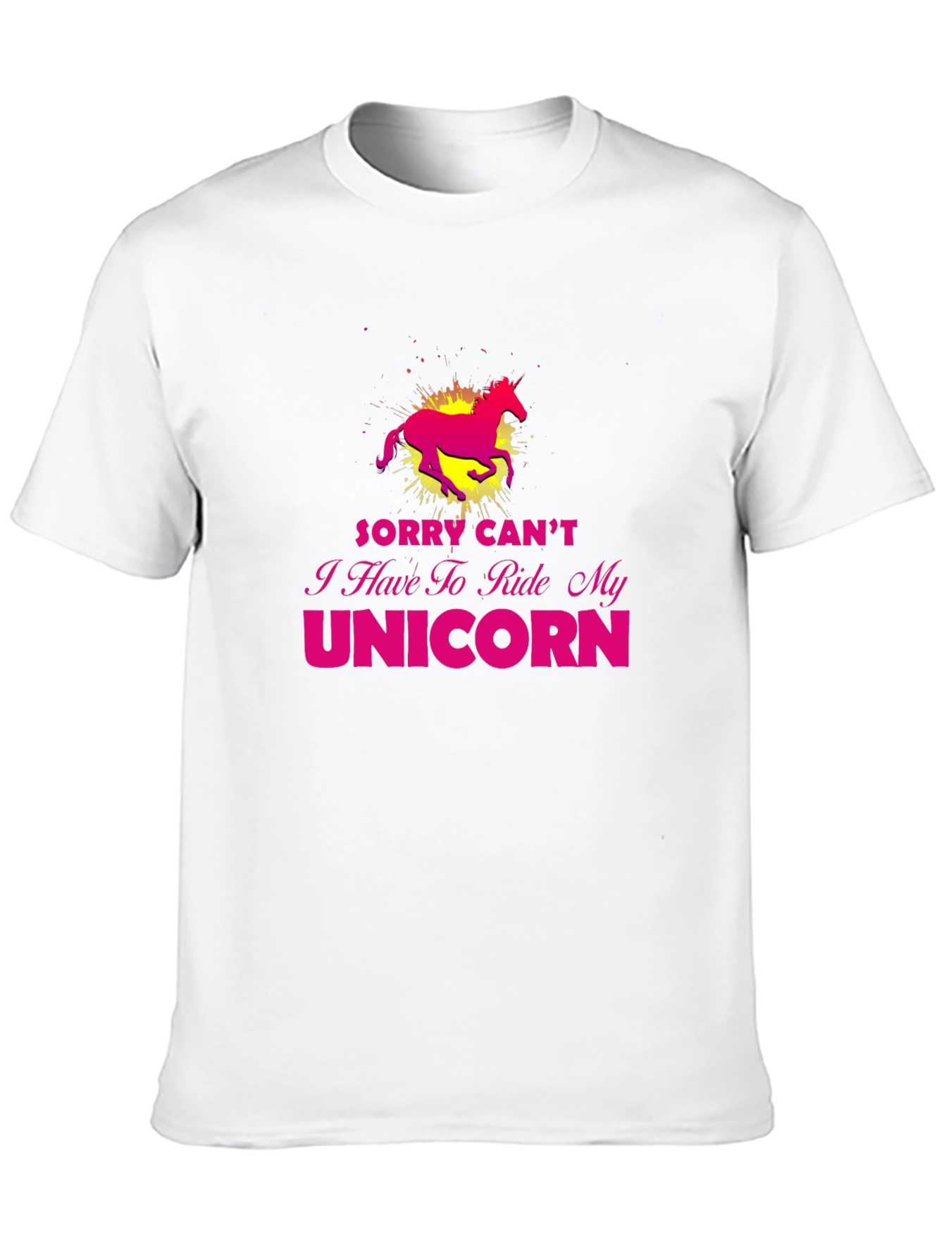Black Unicorn Ride T-Shirt - Sorry Can't view 10